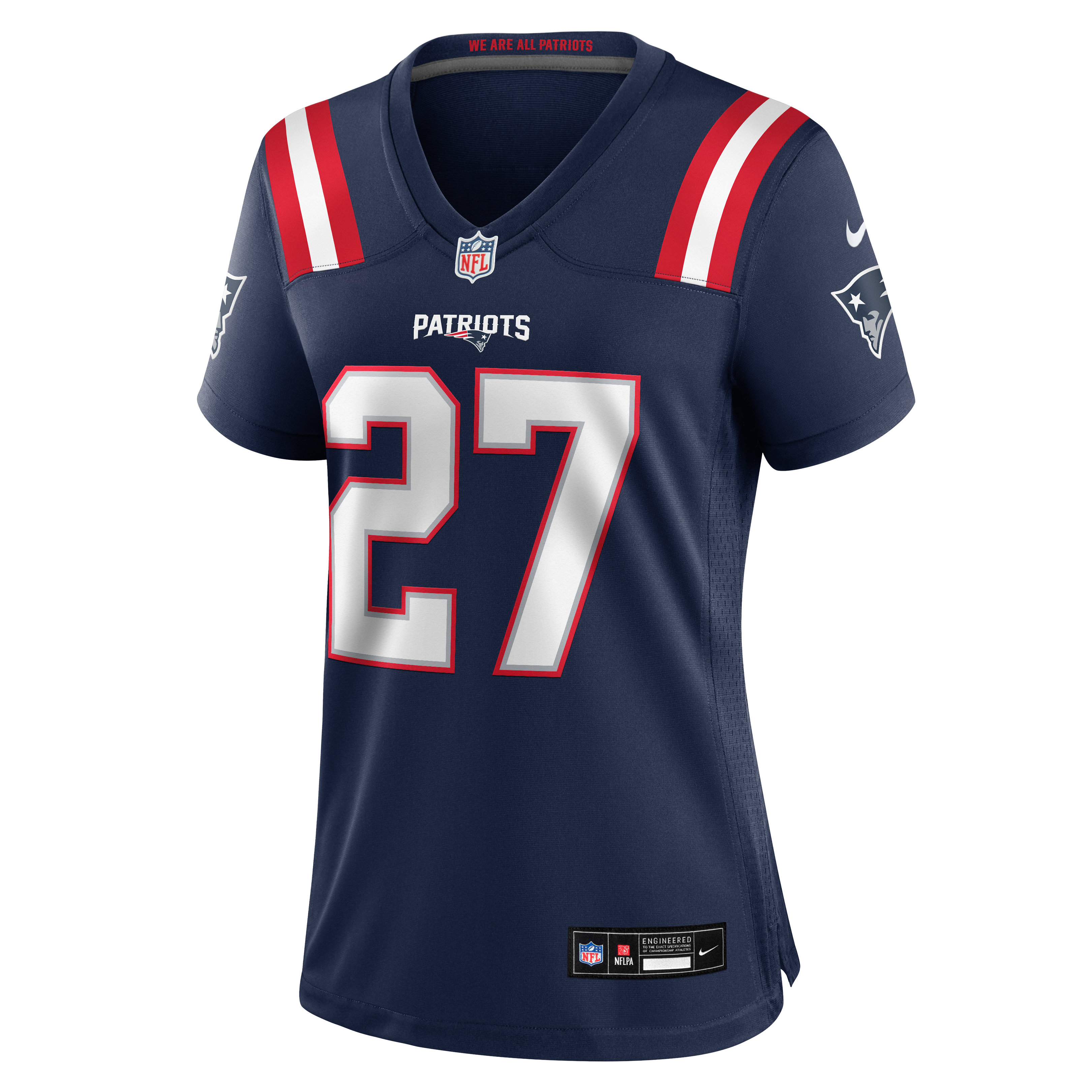 Women's Nike Elliott Davison Navy New England Patriots Team Game Jersey