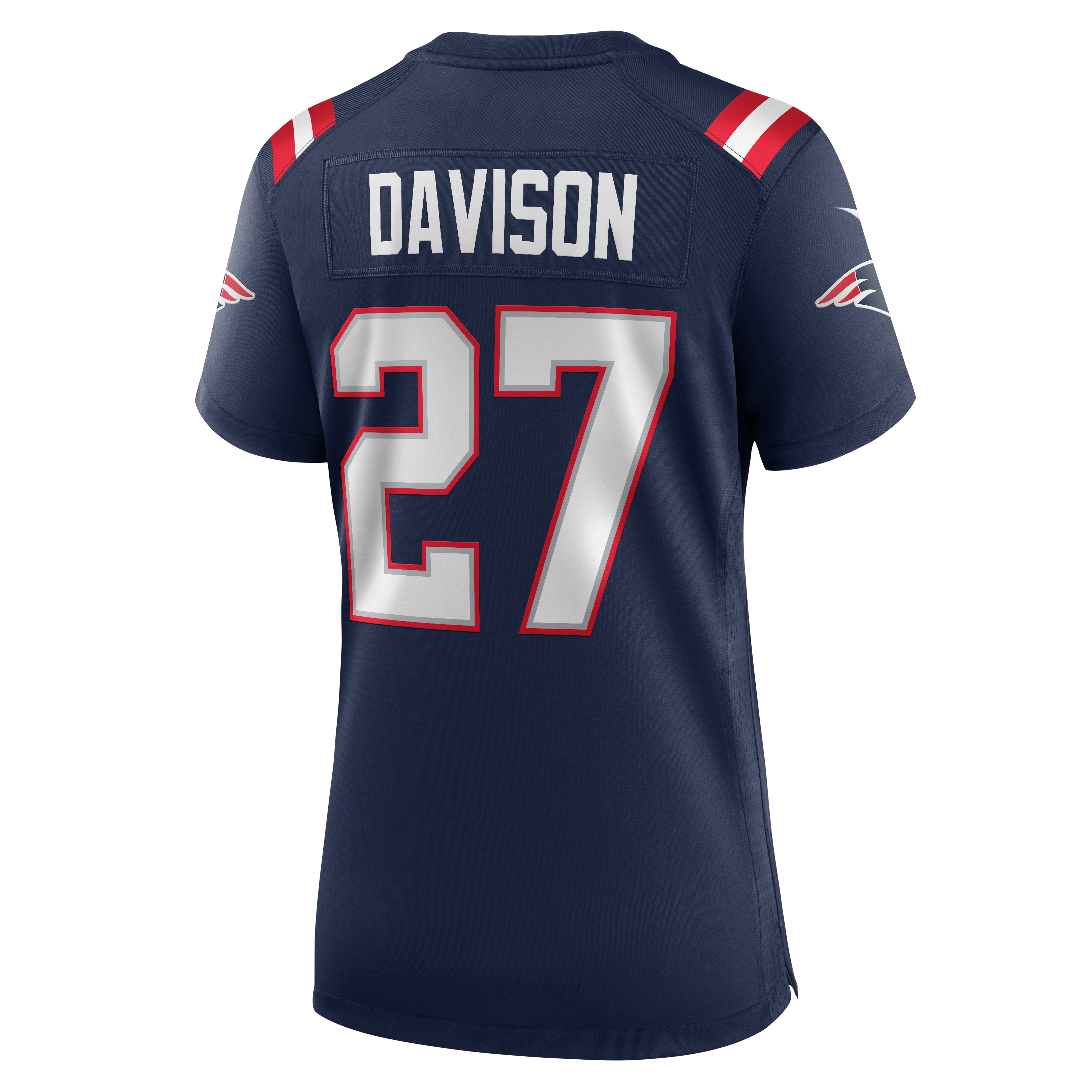Women's Nike Elliott Davison Navy New England Patriots Team Game Jersey