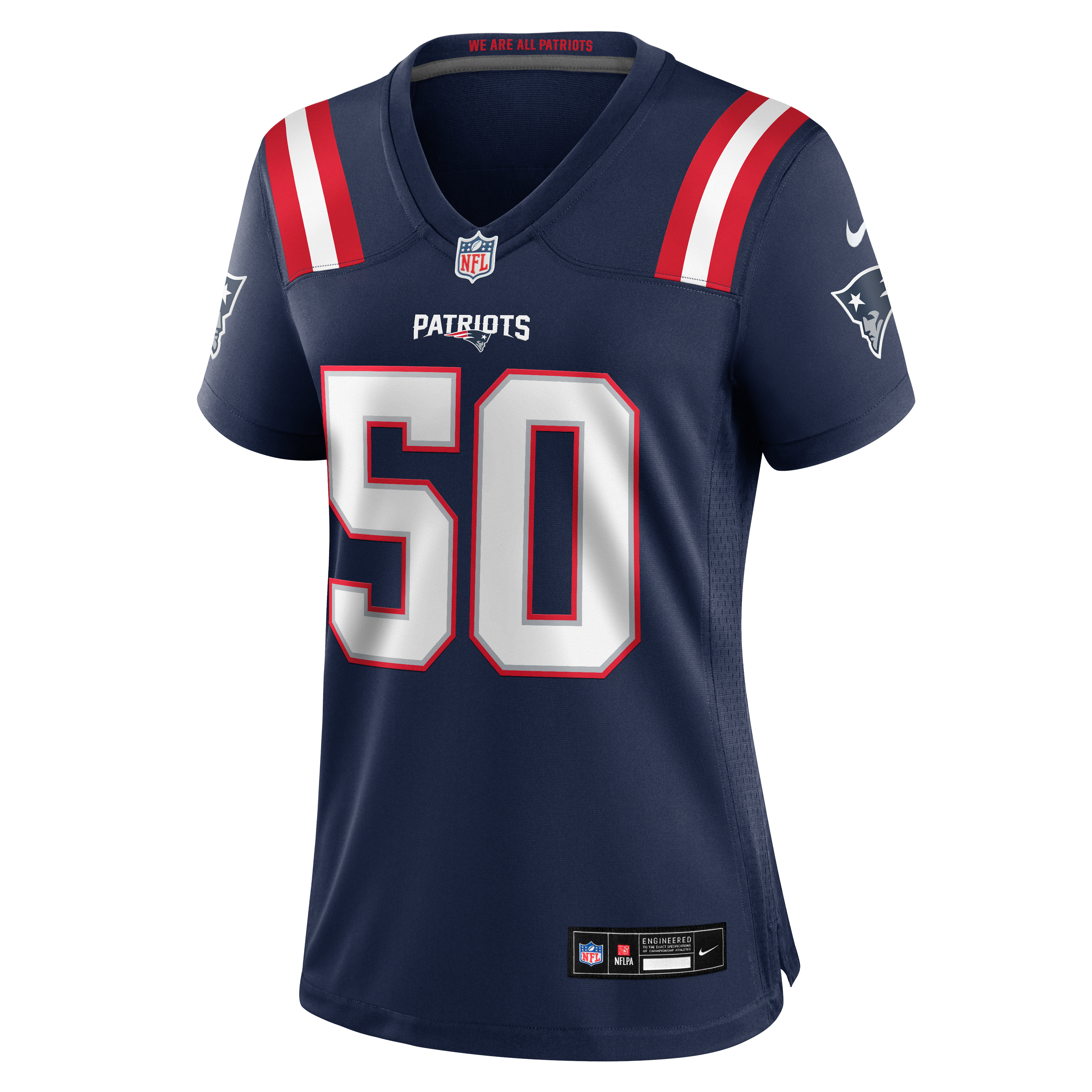 Women's Nike Gabe Jacas Navy New England Patriots Team Game Jersey