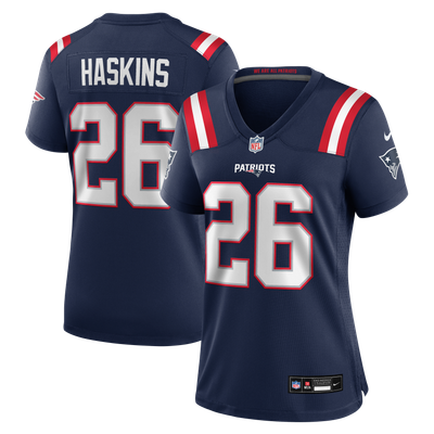 Hassan Haskins New England Patriots Nike Women's Team Game Jersey - Navy