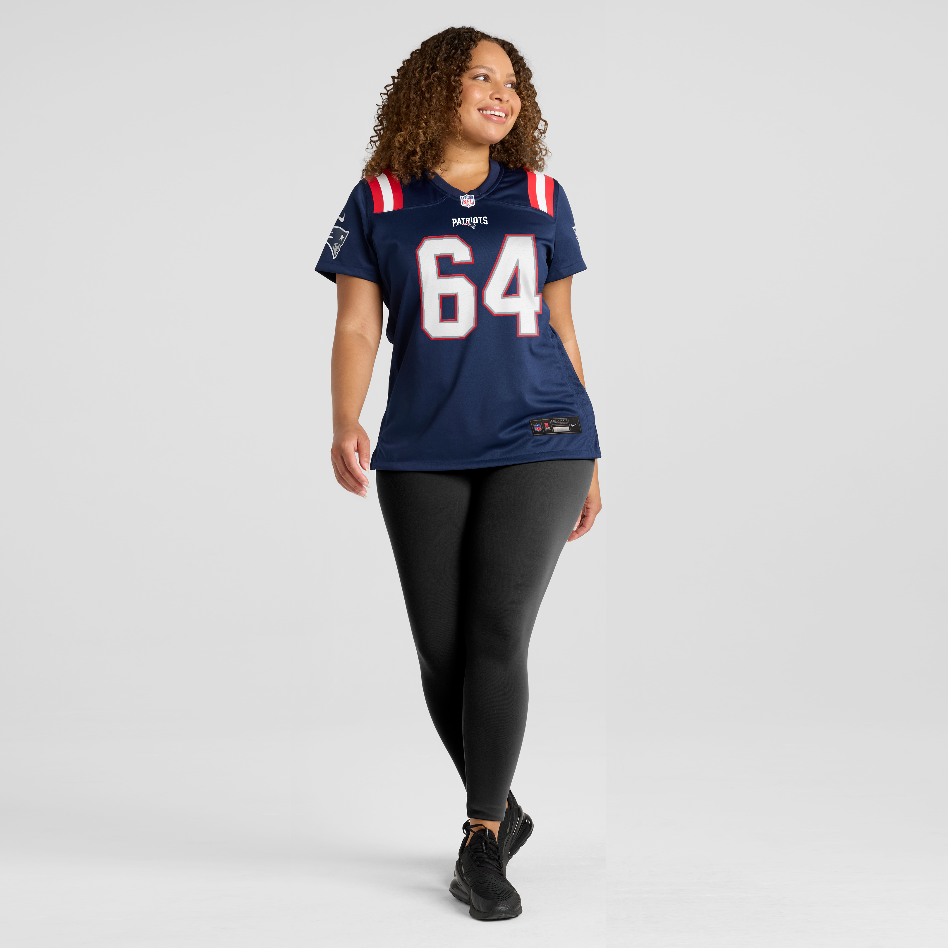 Women's Nike Jacob Rizy Navy New England Patriots Team Game Jersey