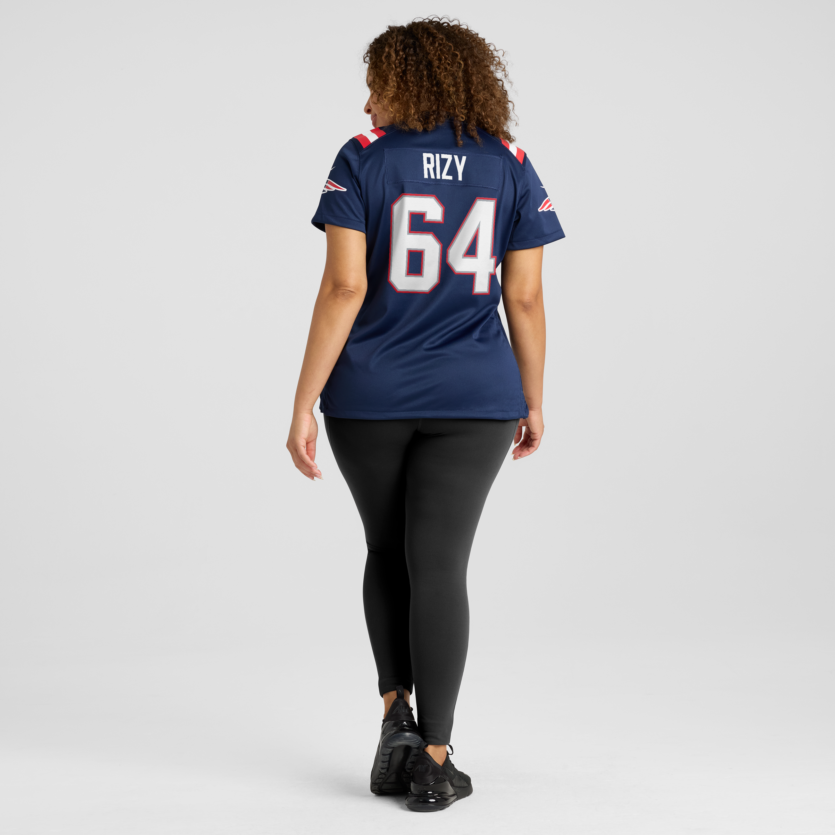 Women's Nike Jacob Rizy Navy New England Patriots Team Game Jersey