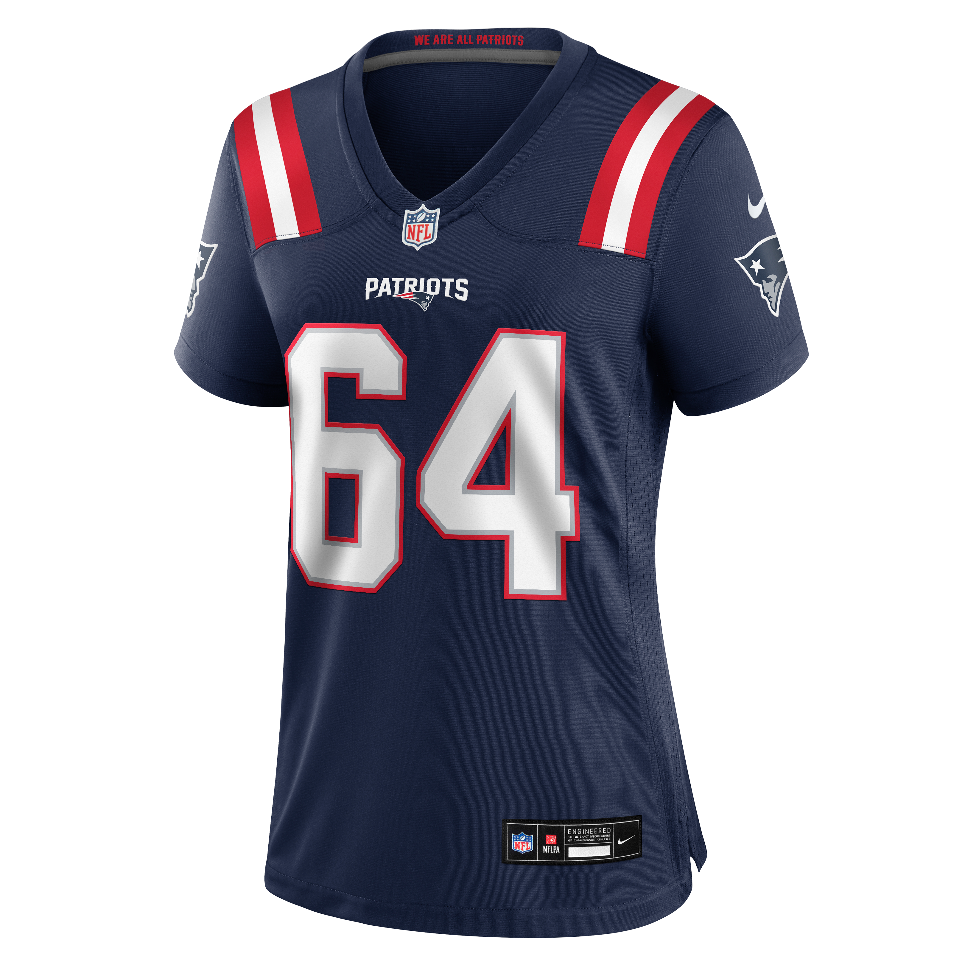 Women's Nike Jacob Rizy Navy New England Patriots Team Game Jersey