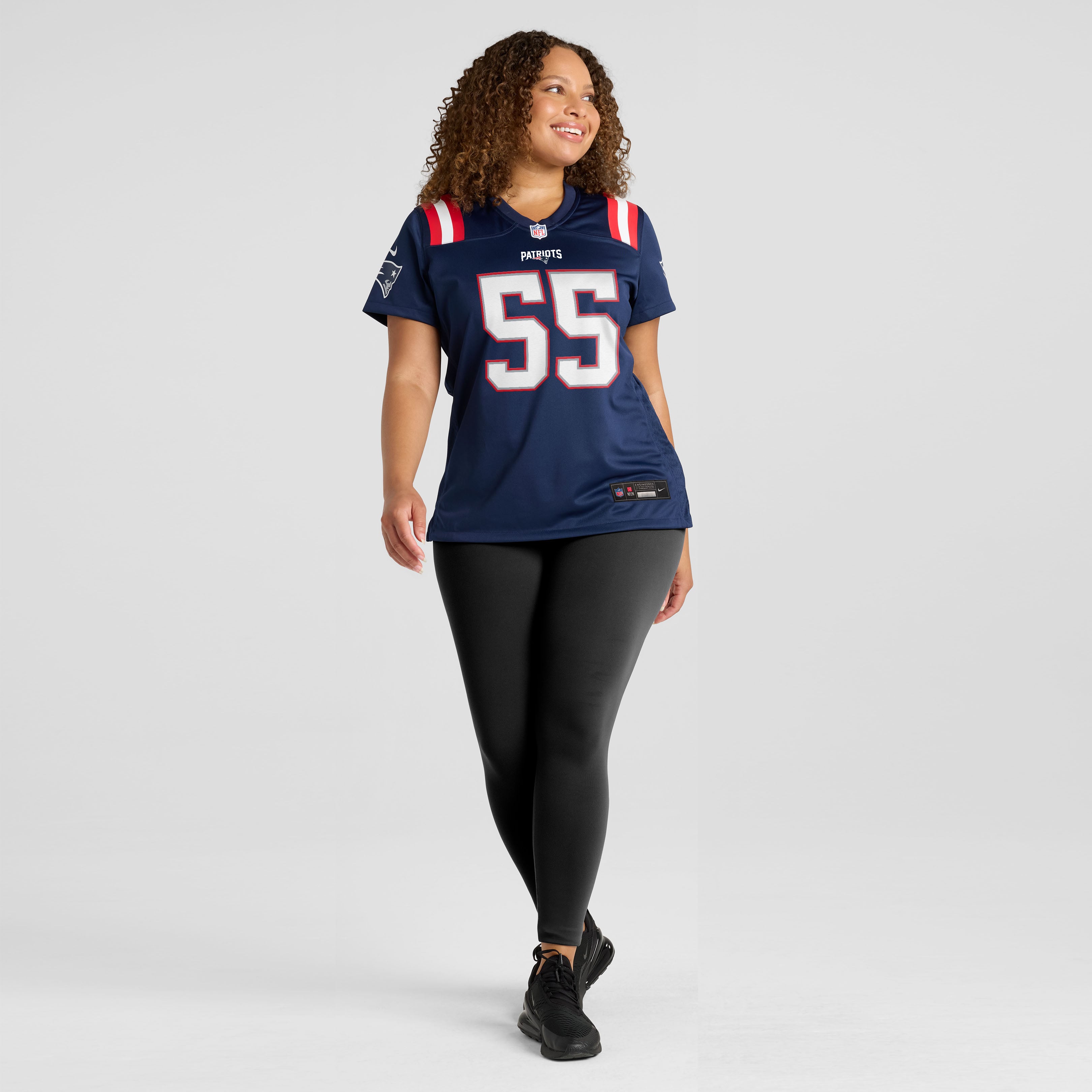 Women's Nike Jared Wilson Navy New England Patriots Team Game Jersey