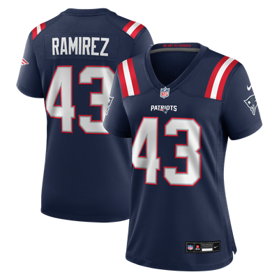 Jose Ramirez New England Patriots Nike Women's Team Game Jersey - Navy