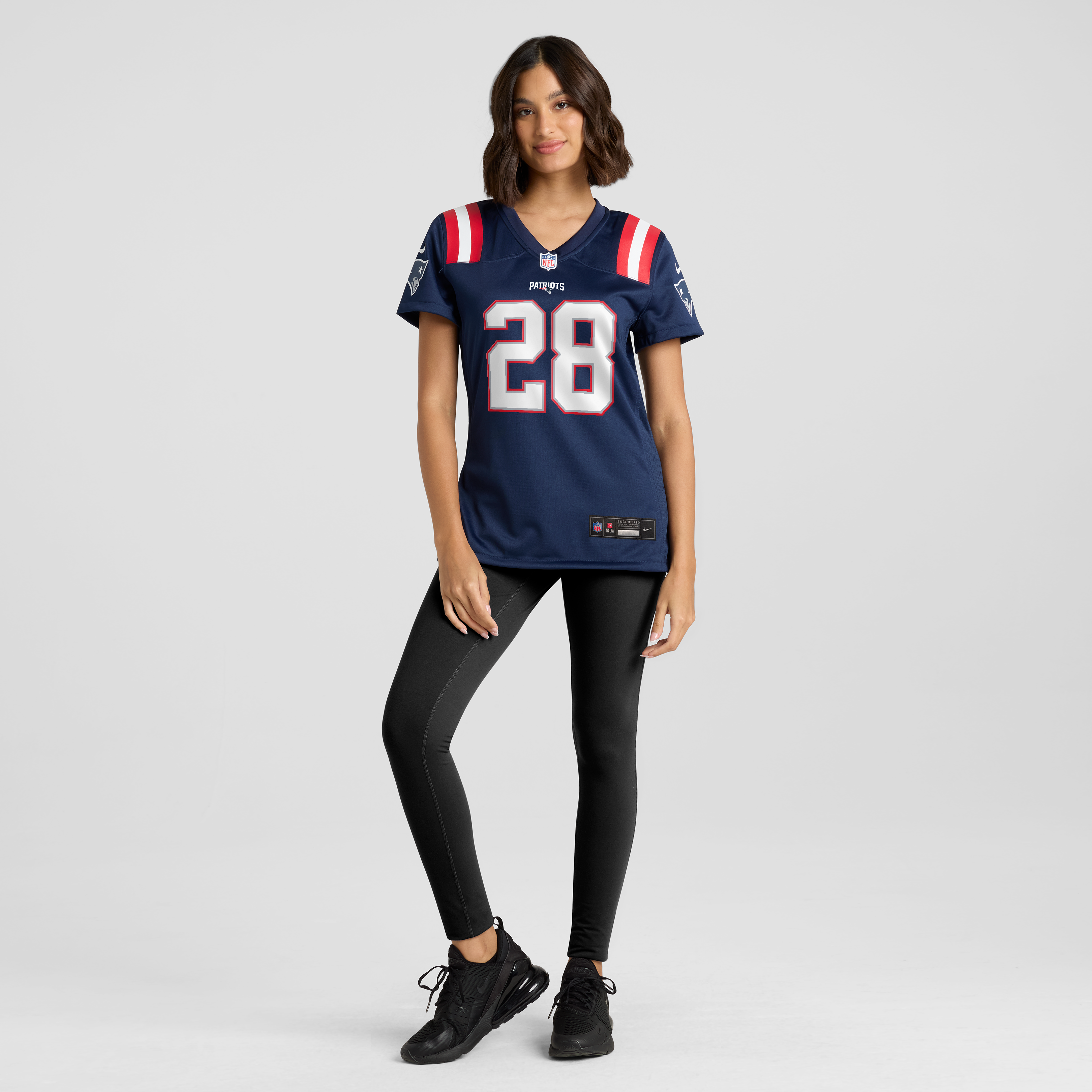 Women's Nike Kindle Vildor Navy New England Patriots Team Game Jersey