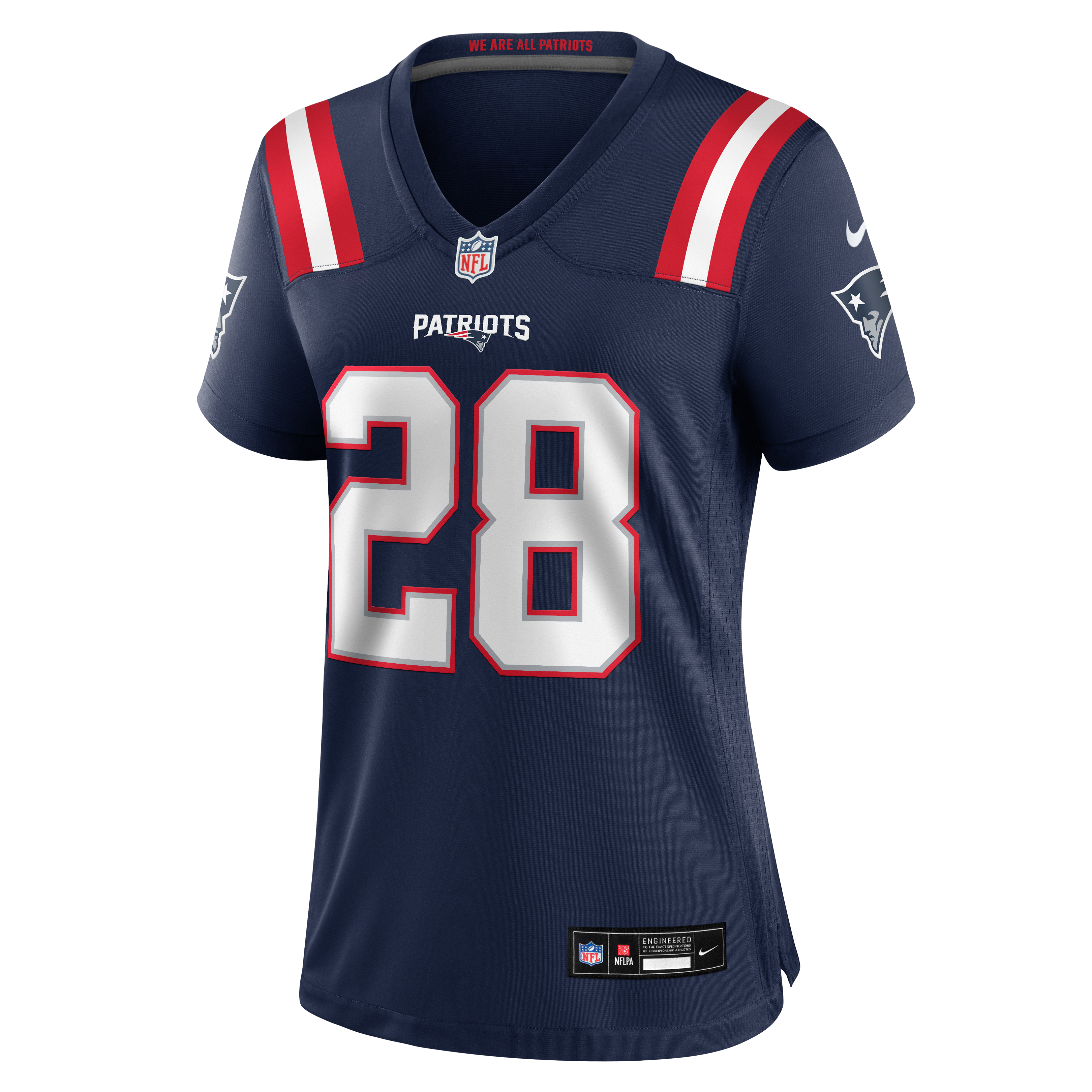 Women's Nike Kindle Vildor Navy New England Patriots Team Game Jersey
