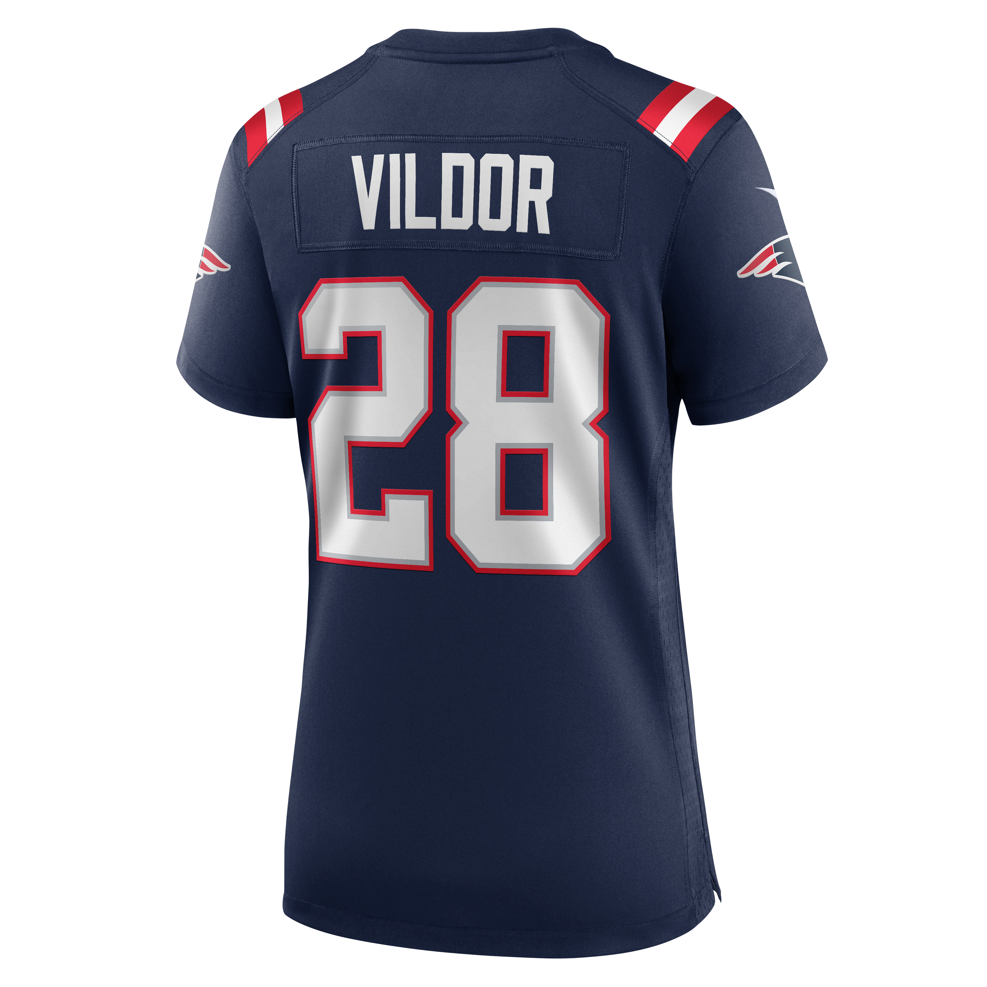 Women's Nike Kindle Vildor Navy New England Patriots Team Game Jersey