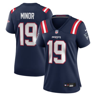 Kobee Minor New England Patriots Nike Women's Team Game Jersey - Navy