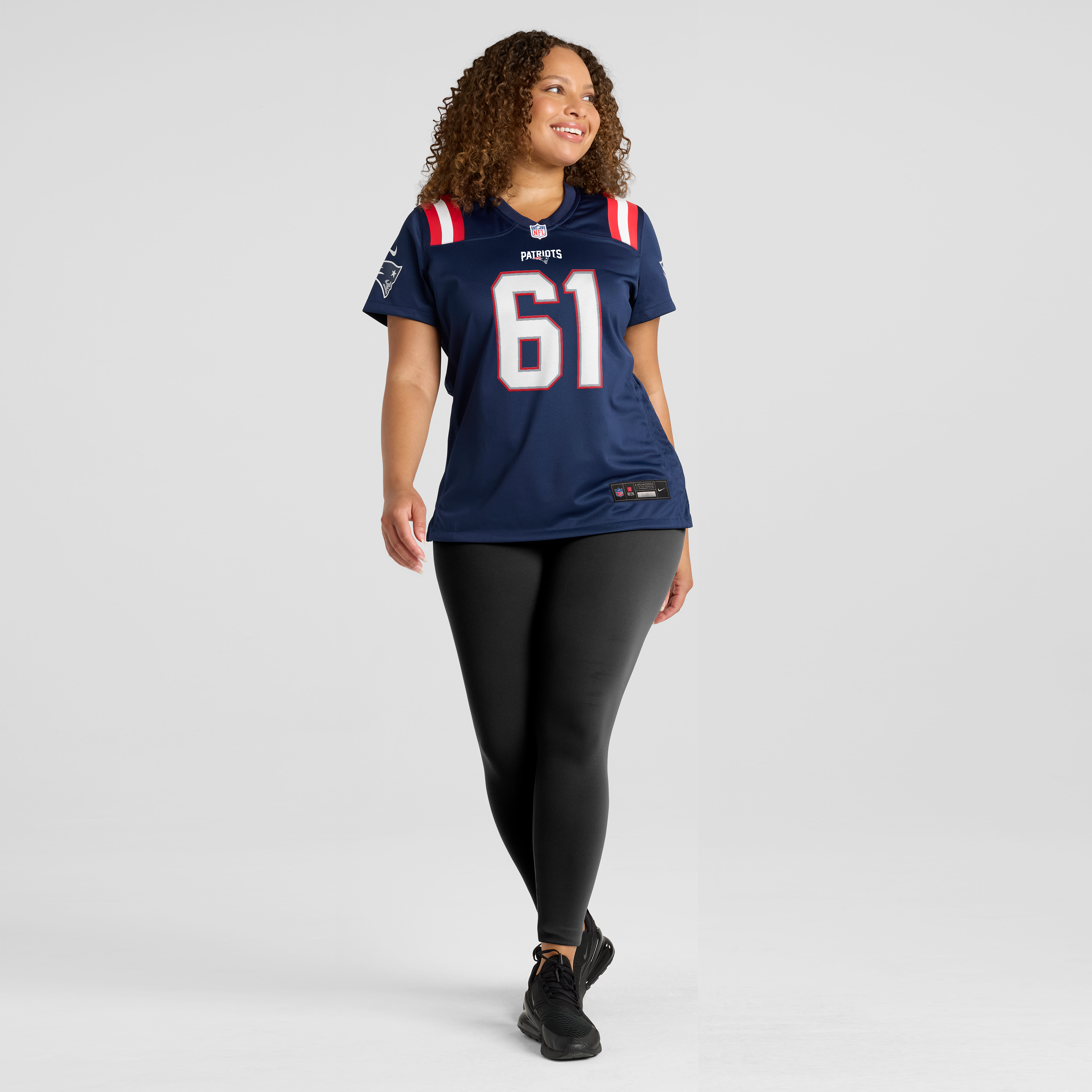 Women's Nike Lorenz Metz Navy New England Patriots Team Game Jersey