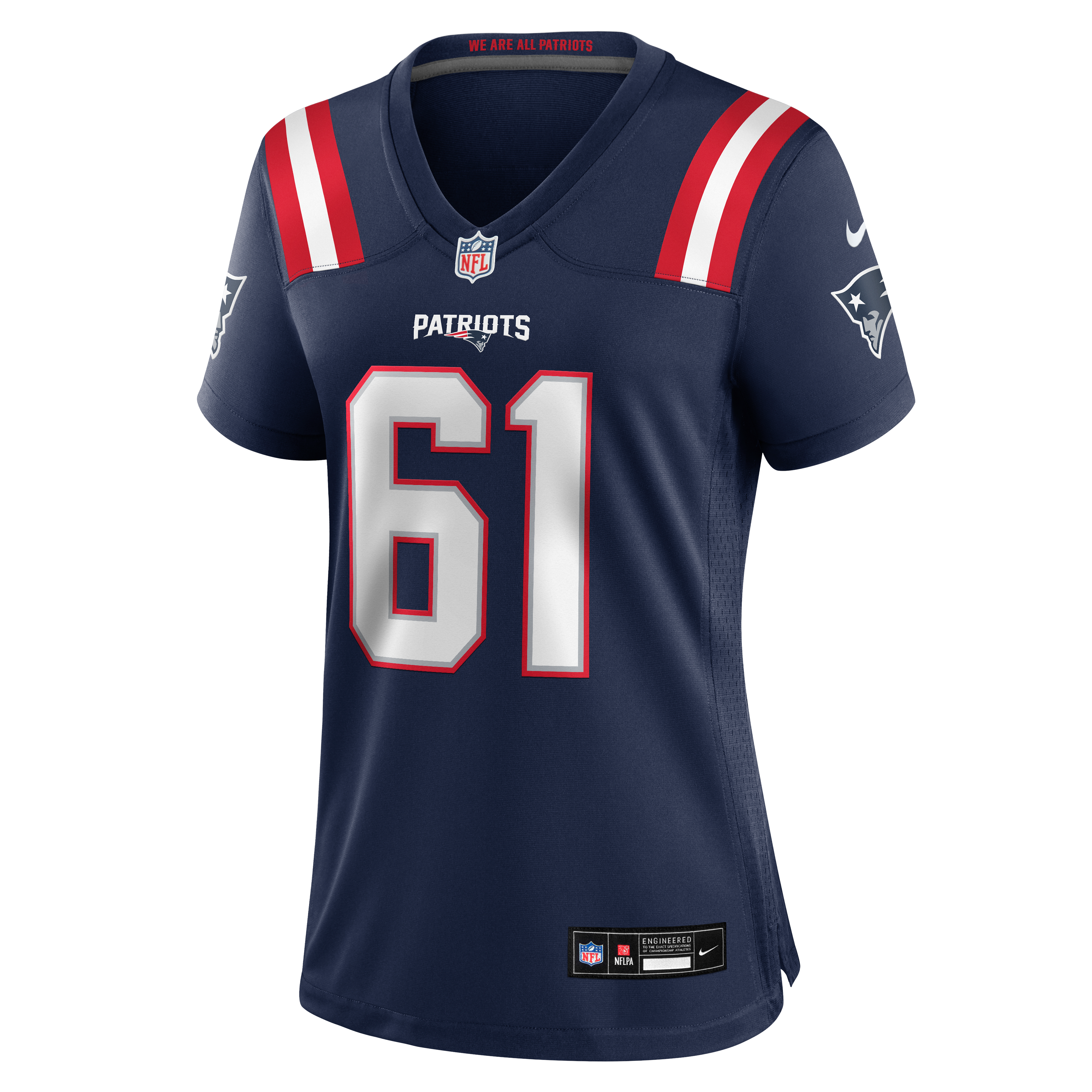 Women's Nike Lorenz Metz Navy New England Patriots Team Game Jersey