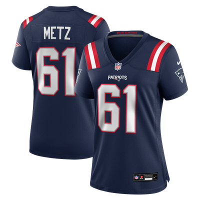 Lorenz Metz New England Patriots Nike Women's Team Game Jersey - Navy