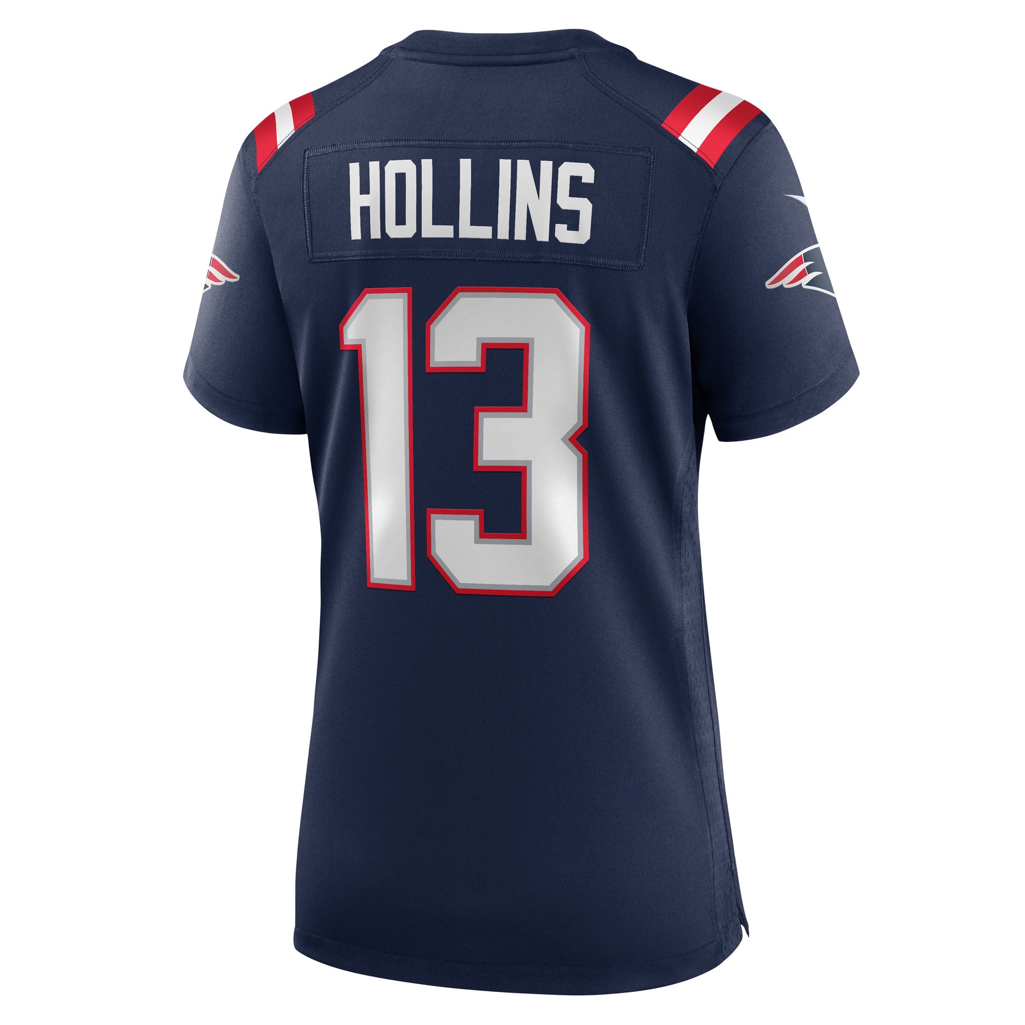 Women's Nike Mack Hollins  Navy New England Patriots Team Game Jersey