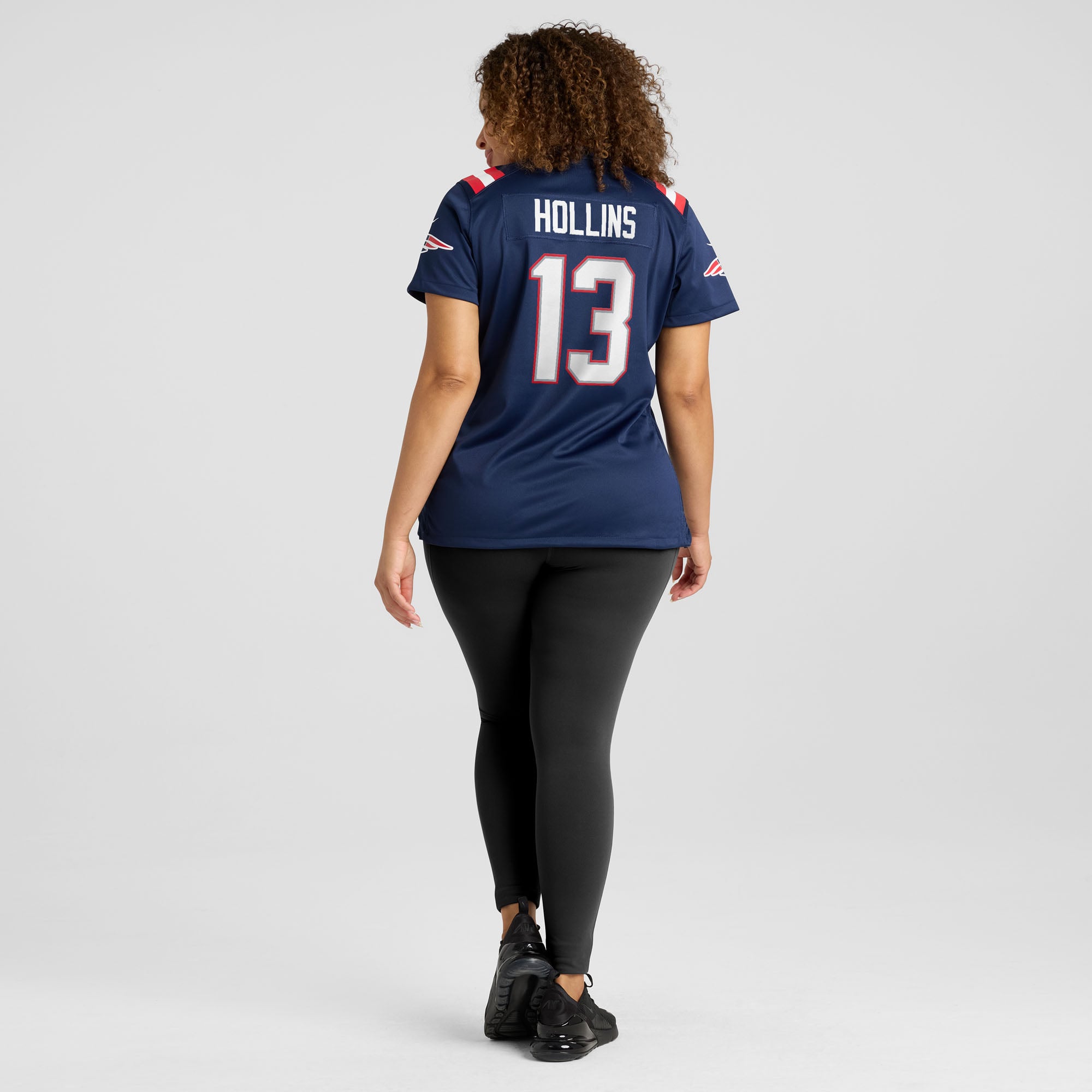Women's Nike Mack Hollins  Navy New England Patriots Team Game Jersey