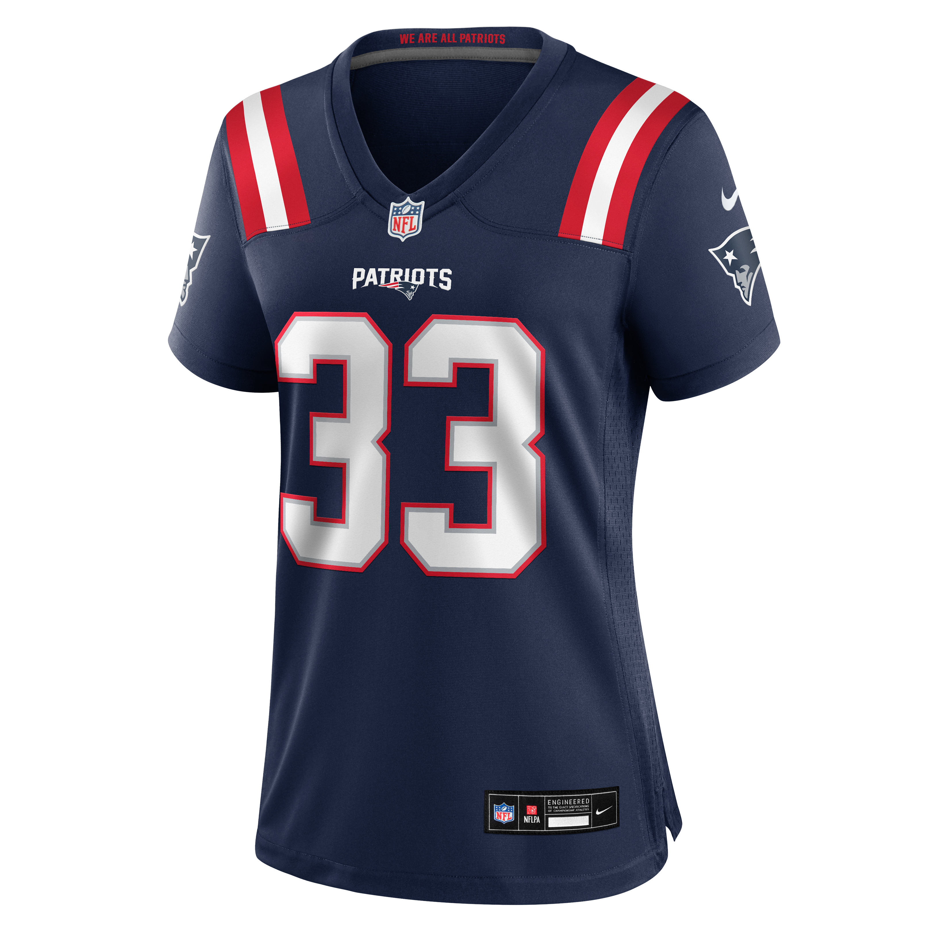 Women's Nike Mike Brown Navy New England Patriots Team Game Jersey