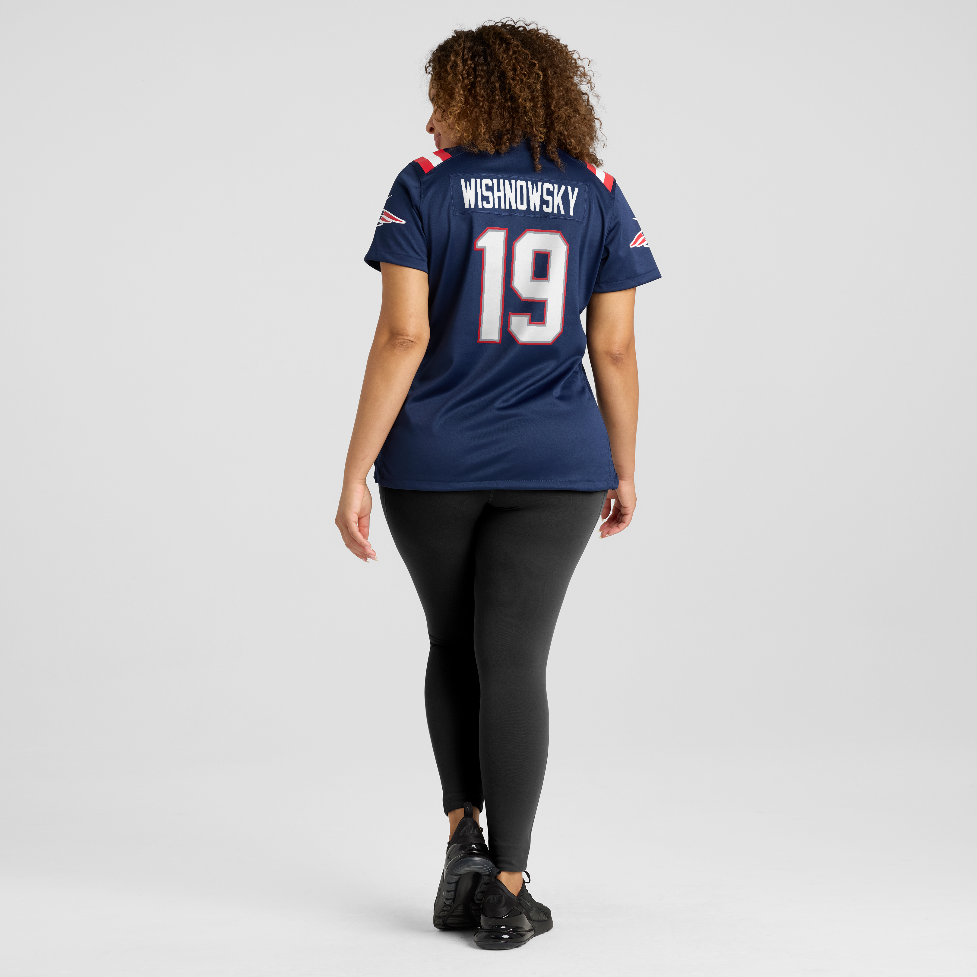 Women's Nike Mitch Wishnowsky Navy New England Patriots Team Game Jersey