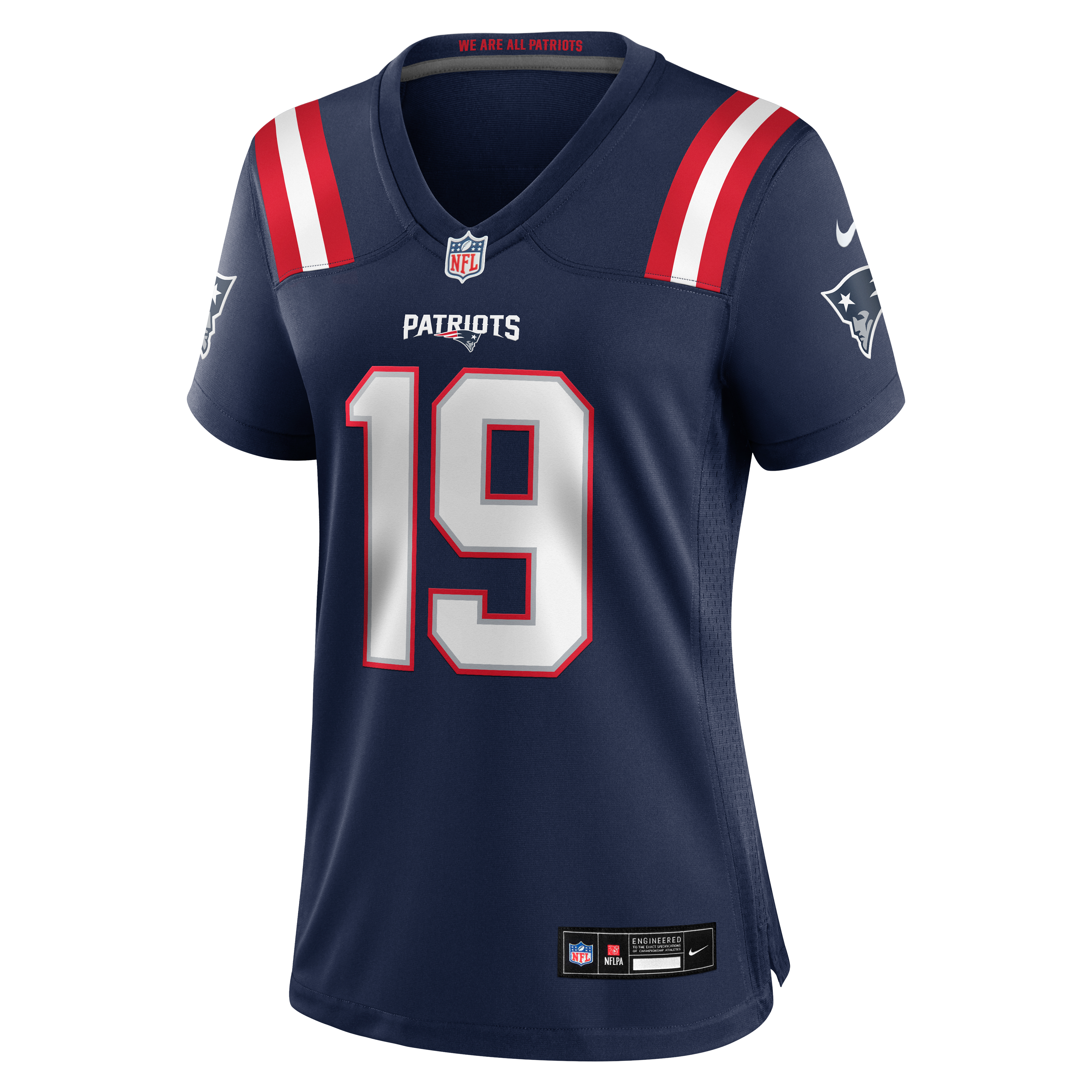 Women's Nike Mitch Wishnowsky Navy New England Patriots Team Game Jersey