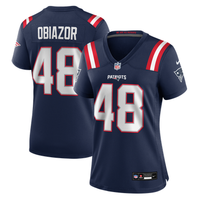 Namdi Obiazor New England Patriots Nike Women's Team Game Jersey - Navy