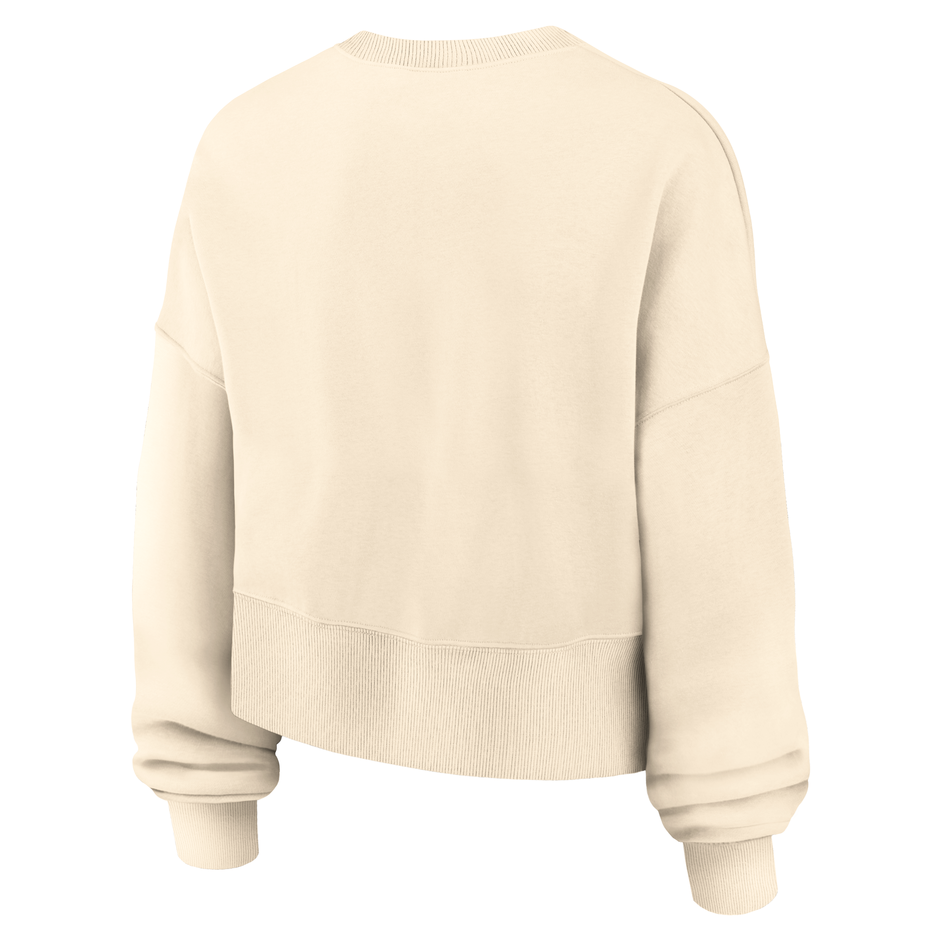 Women's Nike Natural New England Patriots Oversized High Hip Legacy Arch Phoenix Fleece Sweatshirt