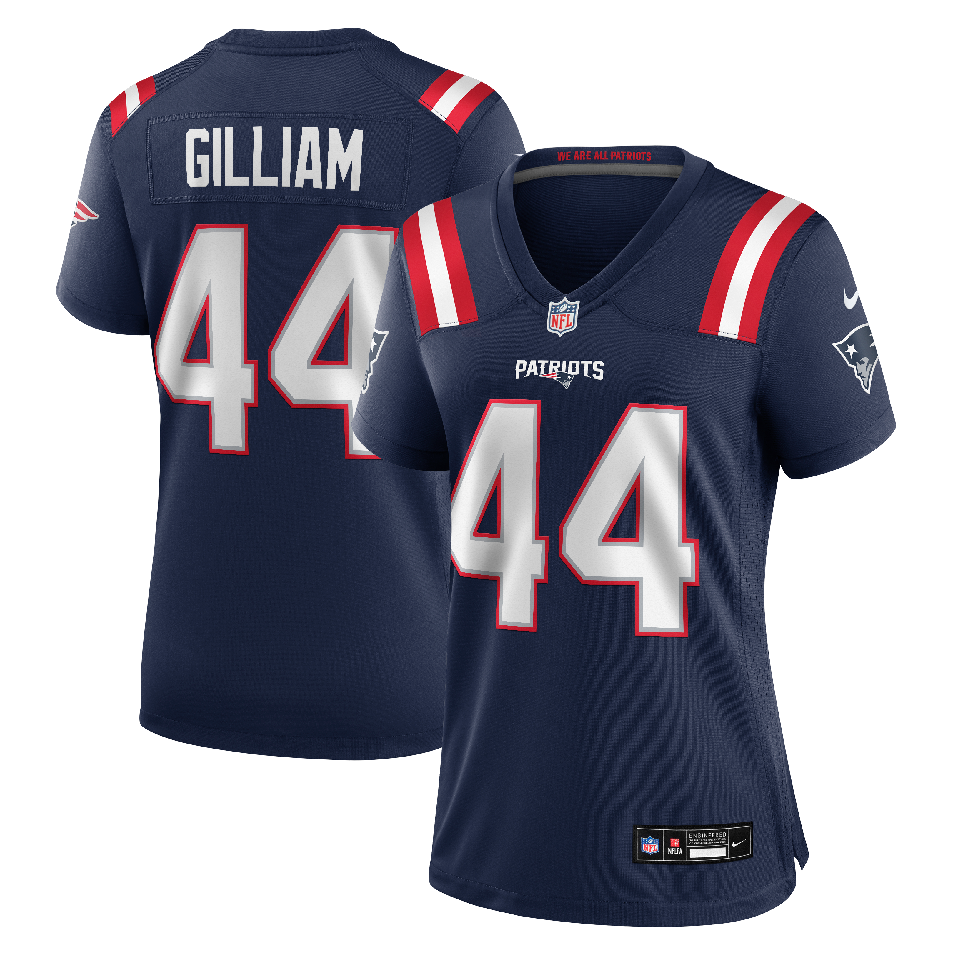 Women's Nike Reggie Gilliam Navy New England Patriots Team Game Jersey