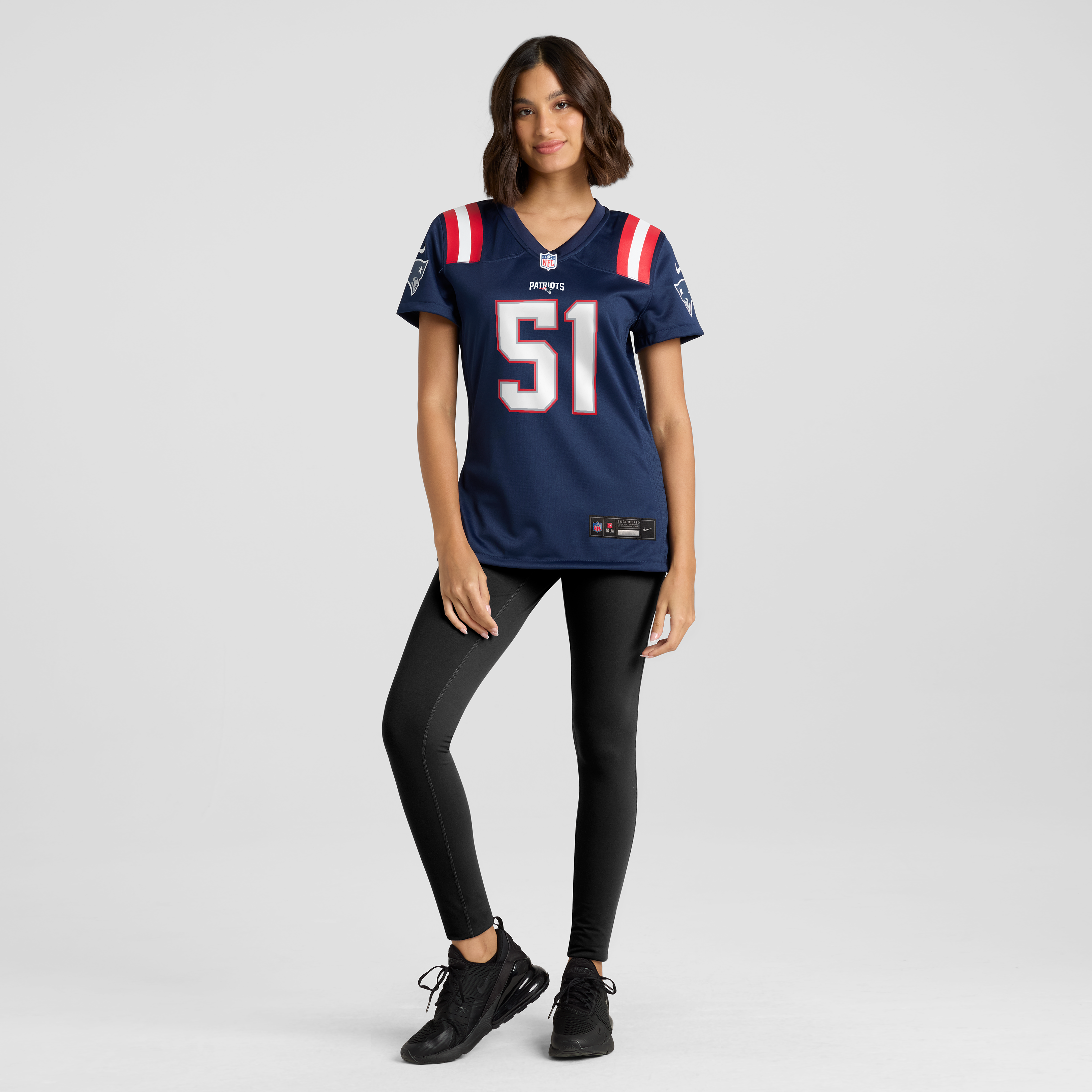 Women's Nike Riley Wilson Navy New England Patriots Team Game Jersey