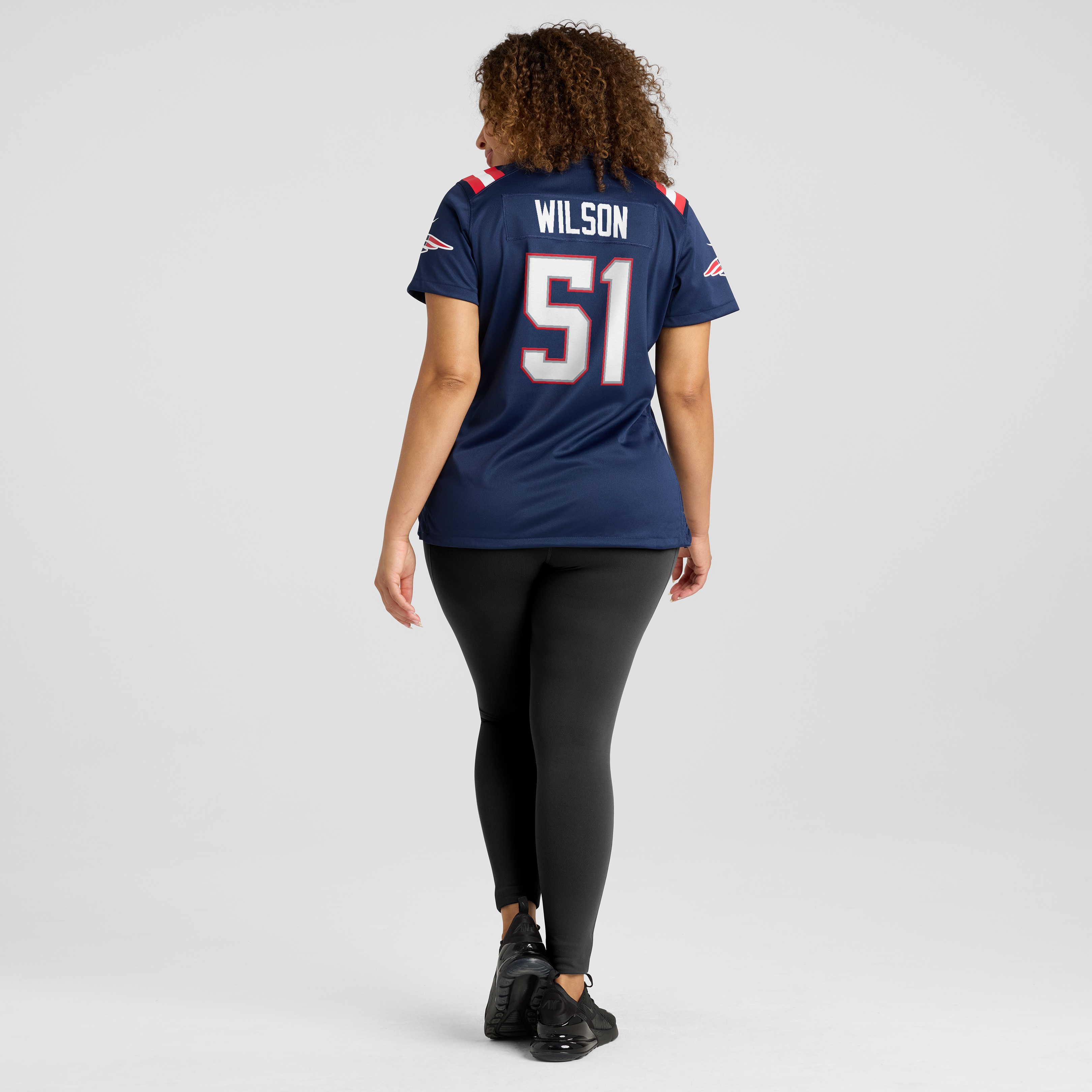 Women's Nike Riley Wilson Navy New England Patriots Team Game Jersey