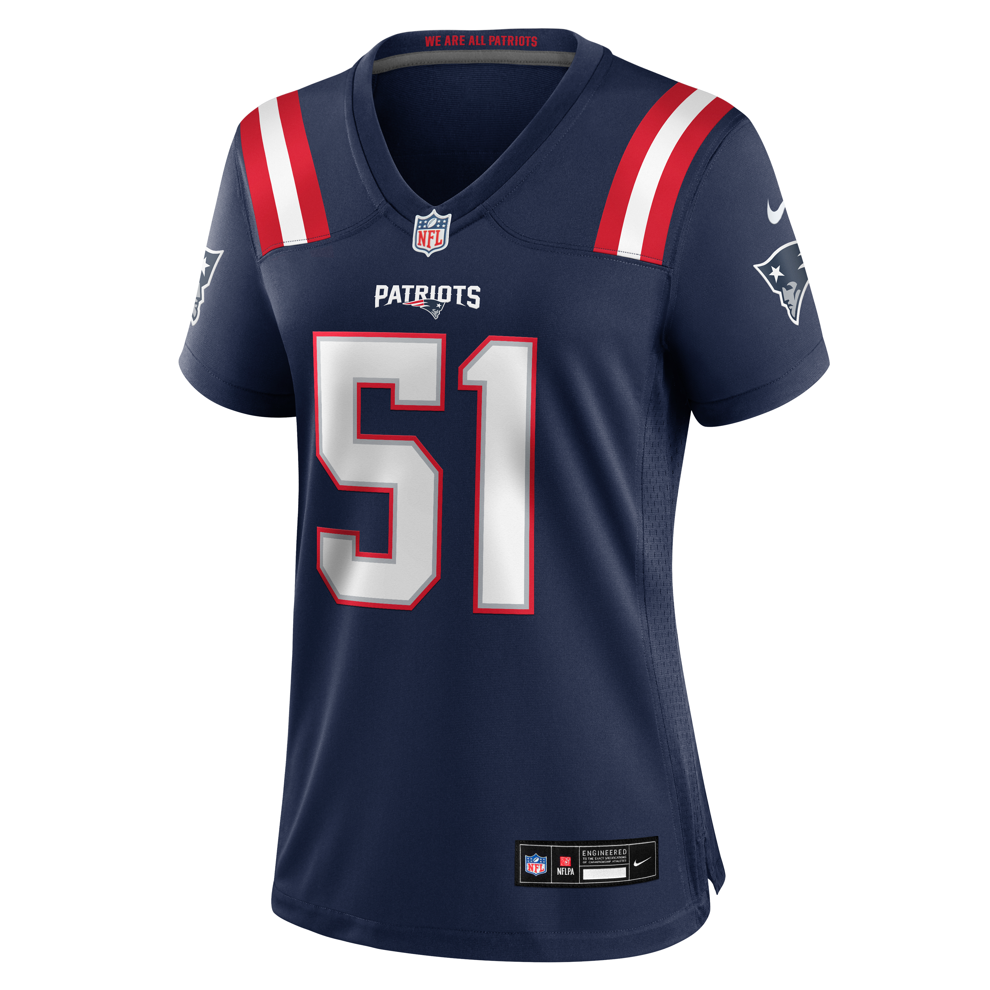 Women's Nike Riley Wilson Navy New England Patriots Team Game Jersey