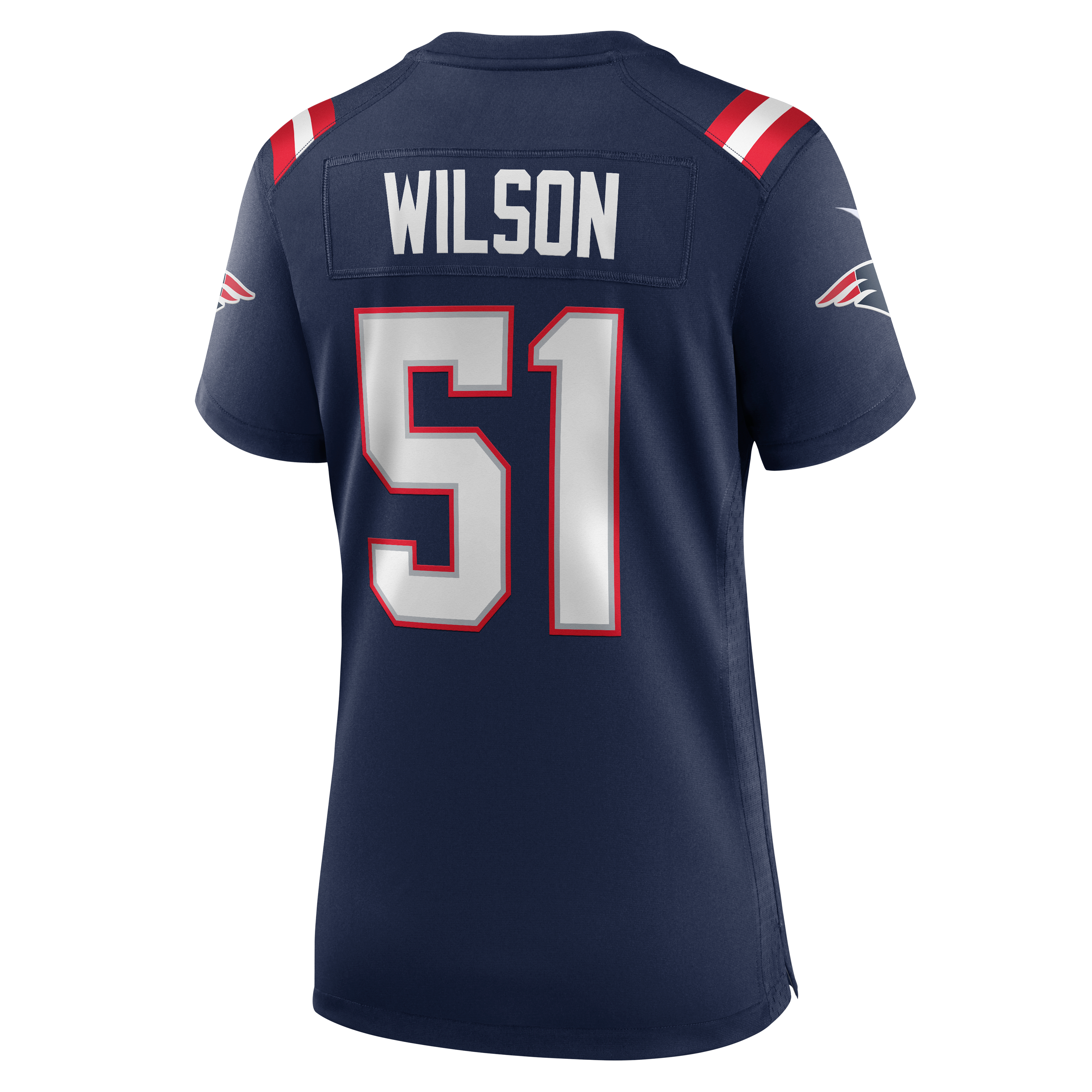 Women's Nike Riley Wilson Navy New England Patriots Team Game Jersey