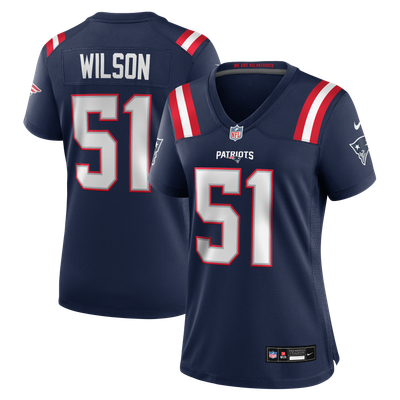 Riley Wilson New England Patriots Nike Women's Team Game Jersey - Navy