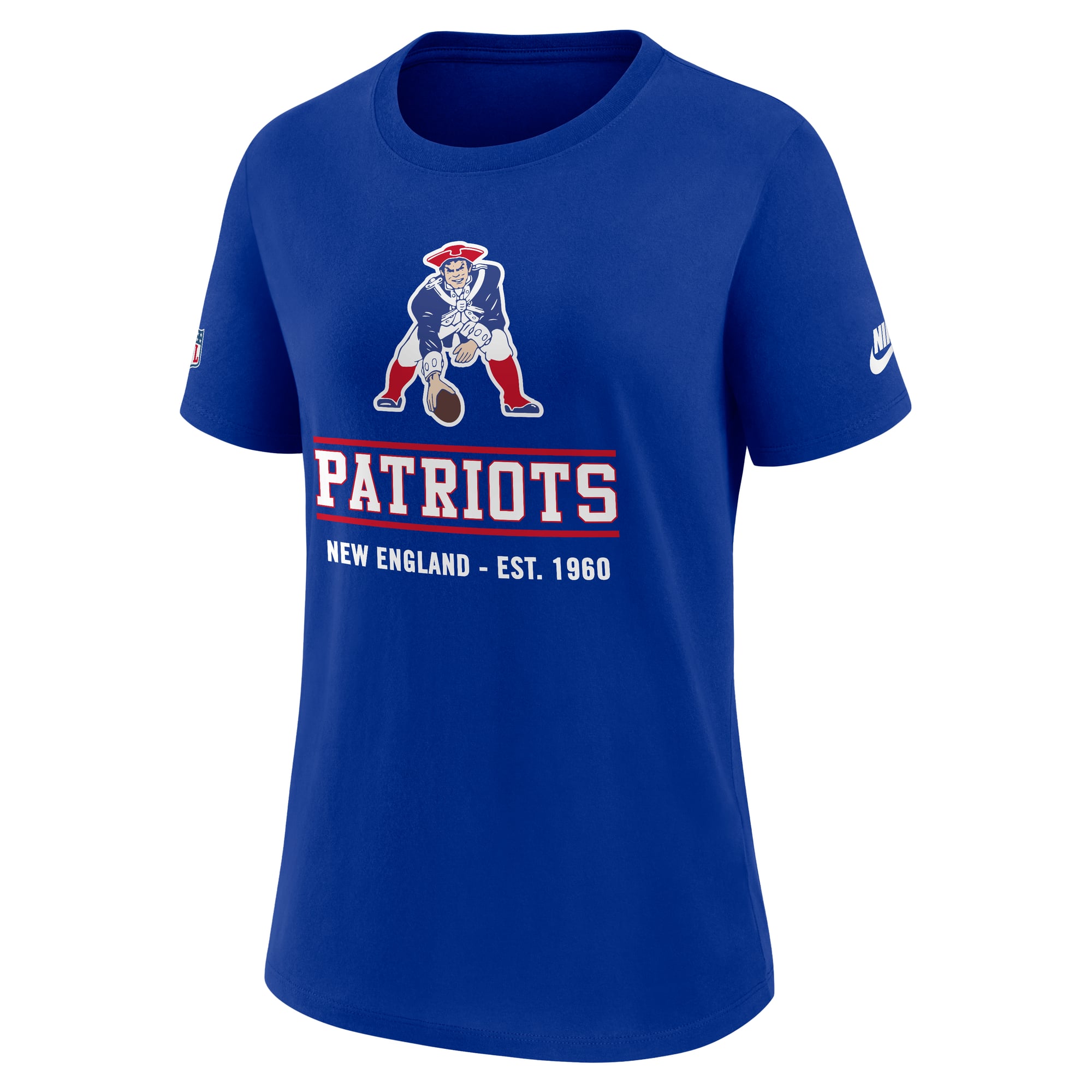 T-shirt Nike Royal New England Patriots Sideline Alt Dri-FIT pour femme