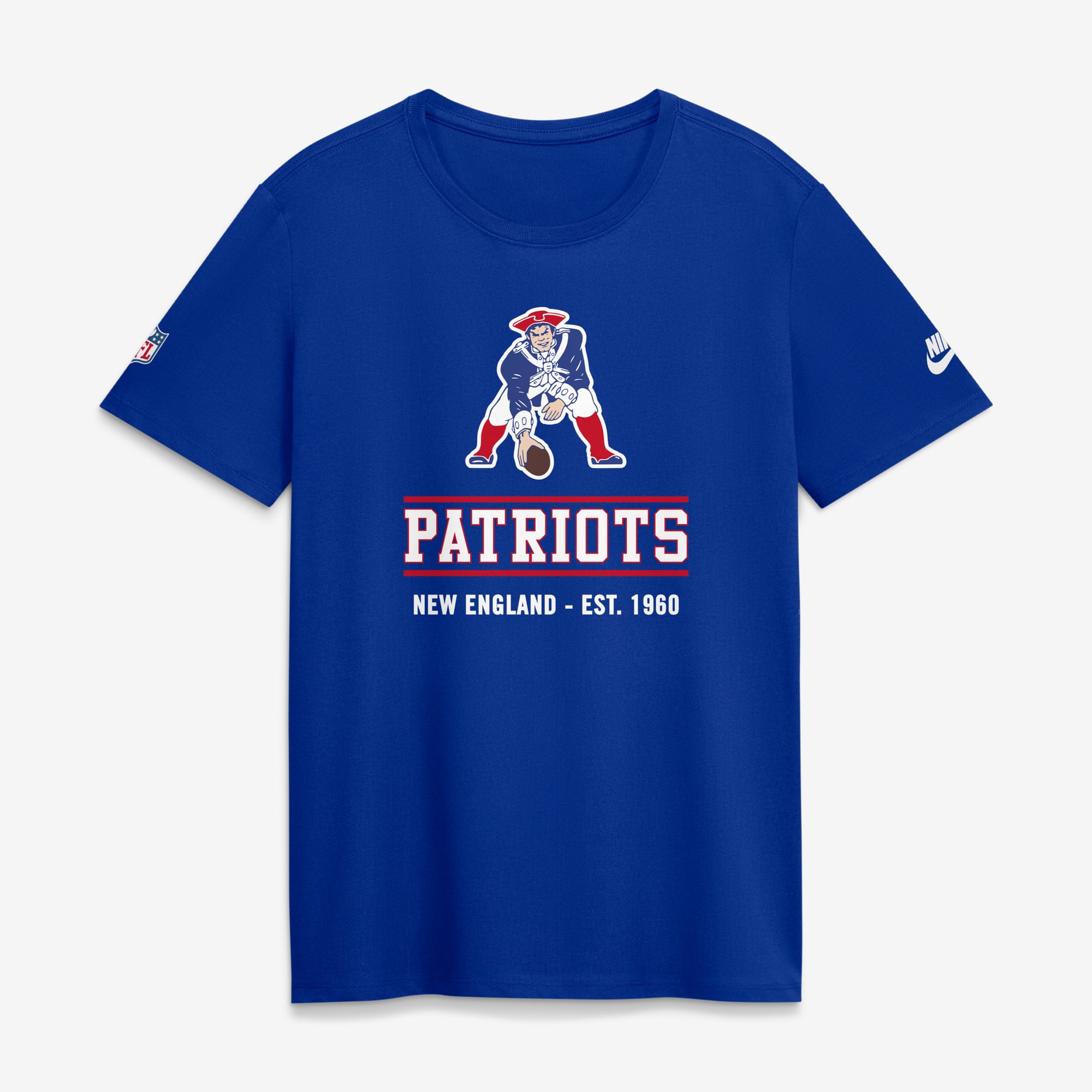 T-shirt Nike Royal New England Patriots Sideline Alt Dri-FIT pour femme