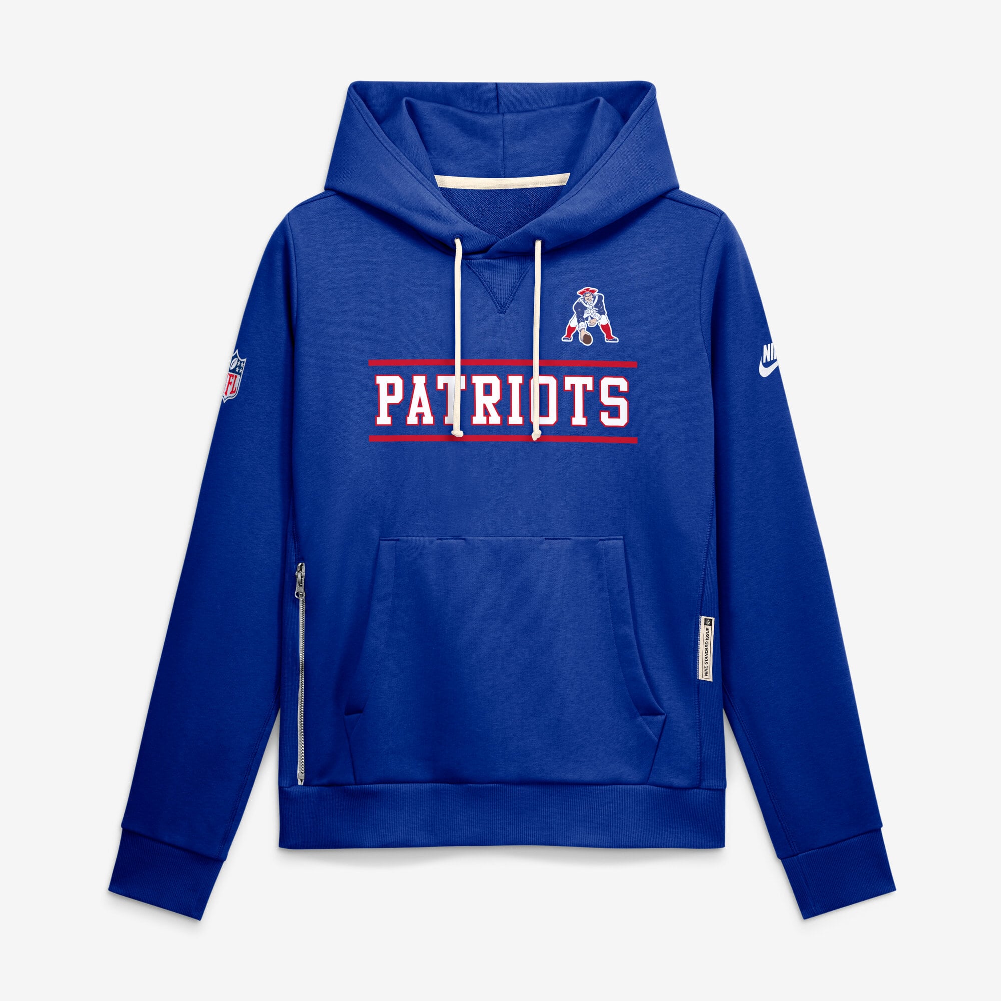 Sweat à capuche Nike Royal New England Patriots Sideline Standard Issue Alternate Dri-FIT pour femme
