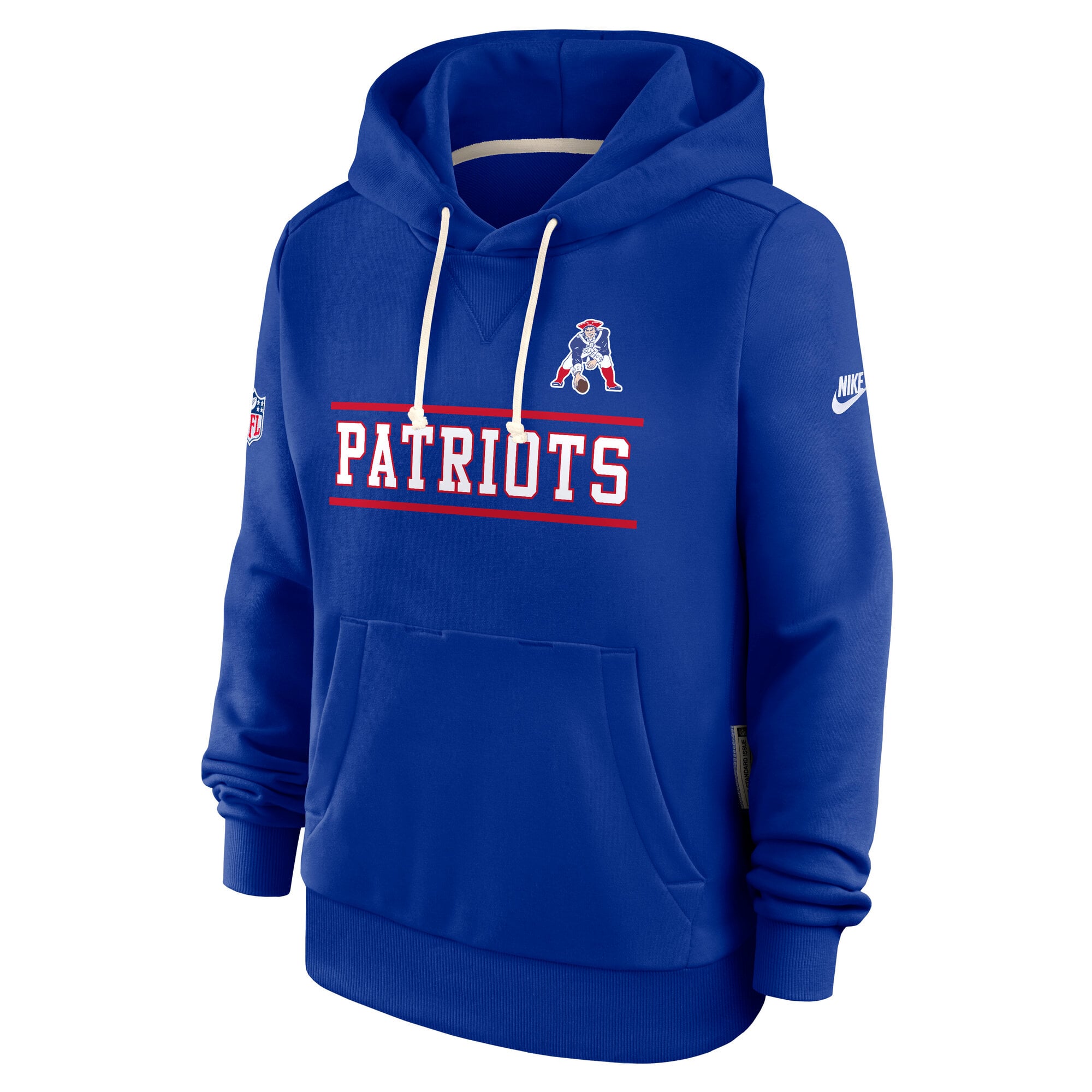 Sweat à capuche Nike Royal New England Patriots Sideline Standard Issue Alternate Dri-FIT pour femme