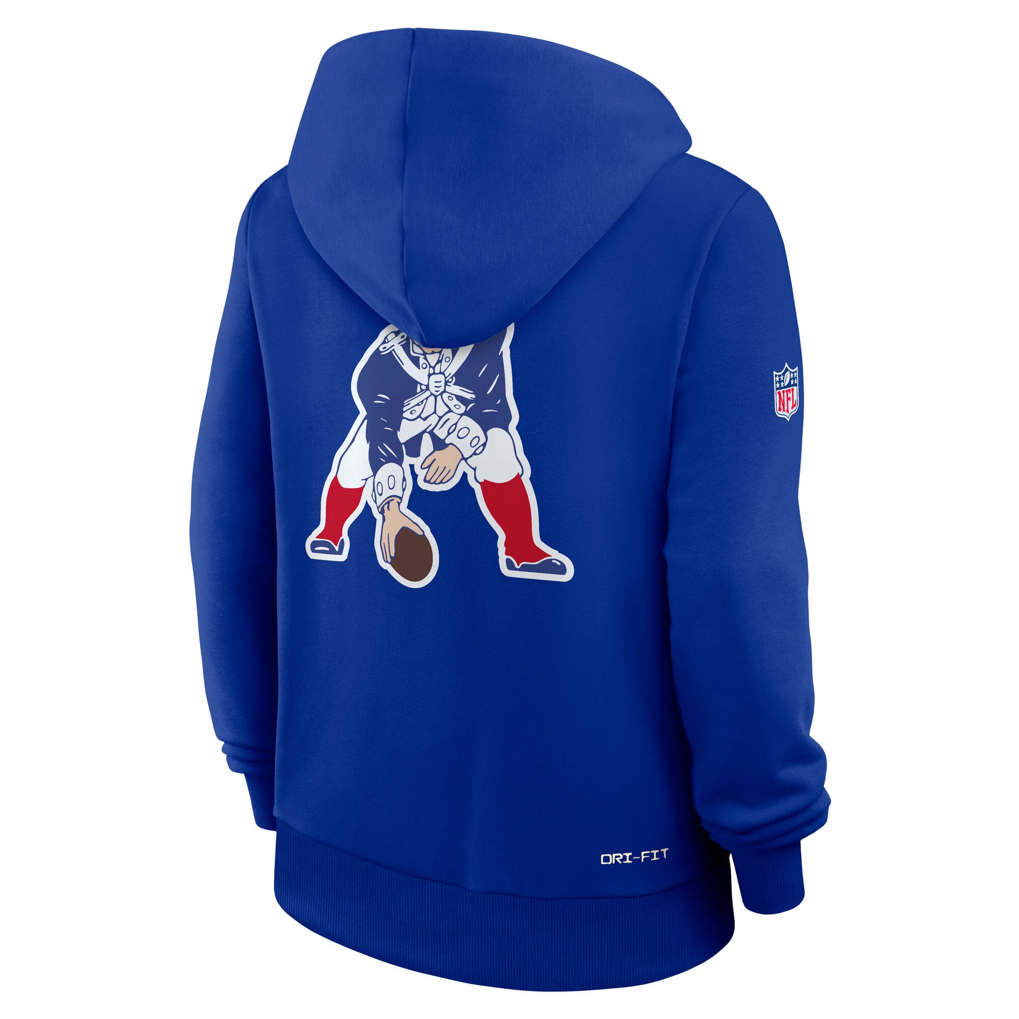 Sweat à capuche Nike Royal New England Patriots Sideline Standard Issue Alternate Dri-FIT pour femme
