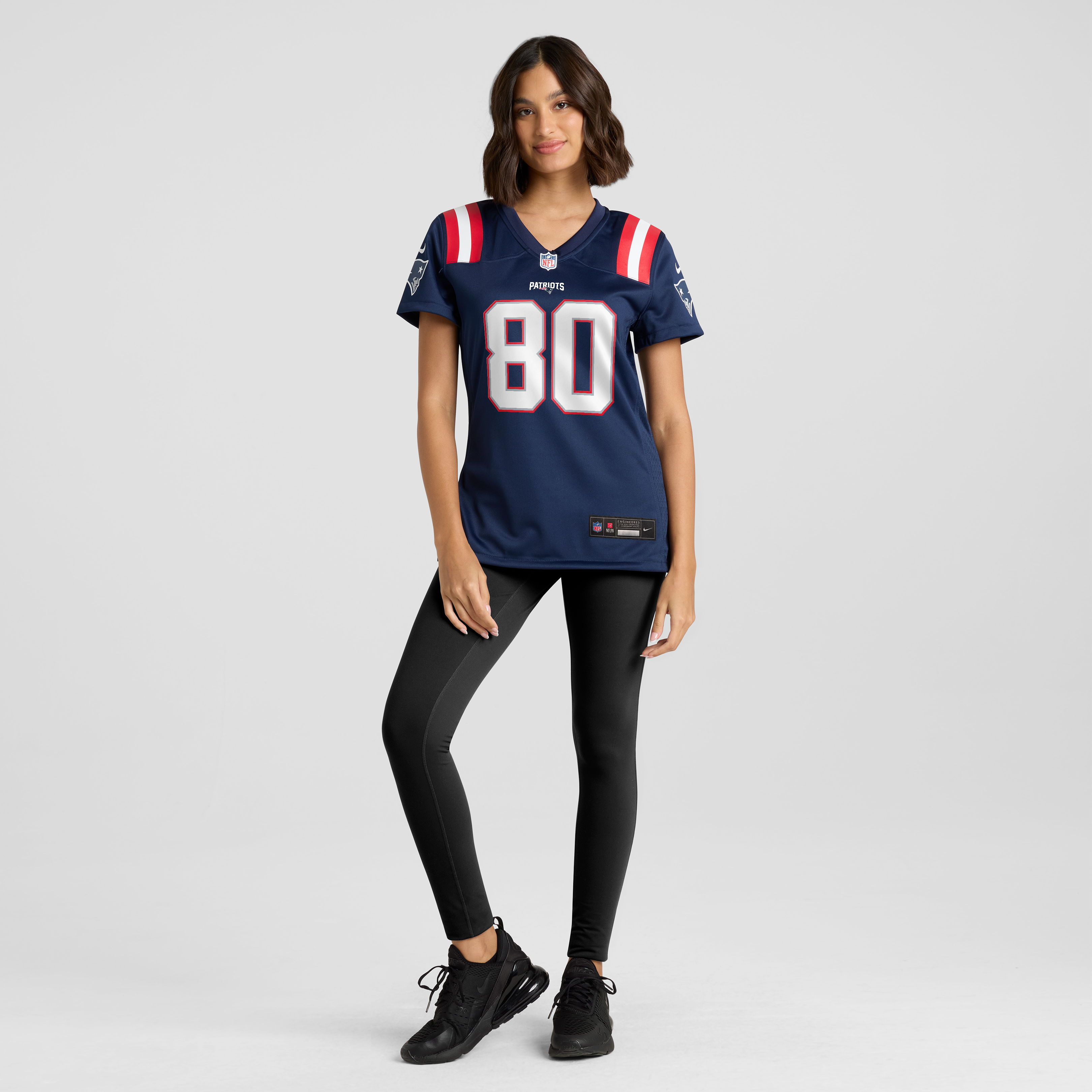 Women's Nike Shane Zylstra Navy New England Patriots Team Game Jersey