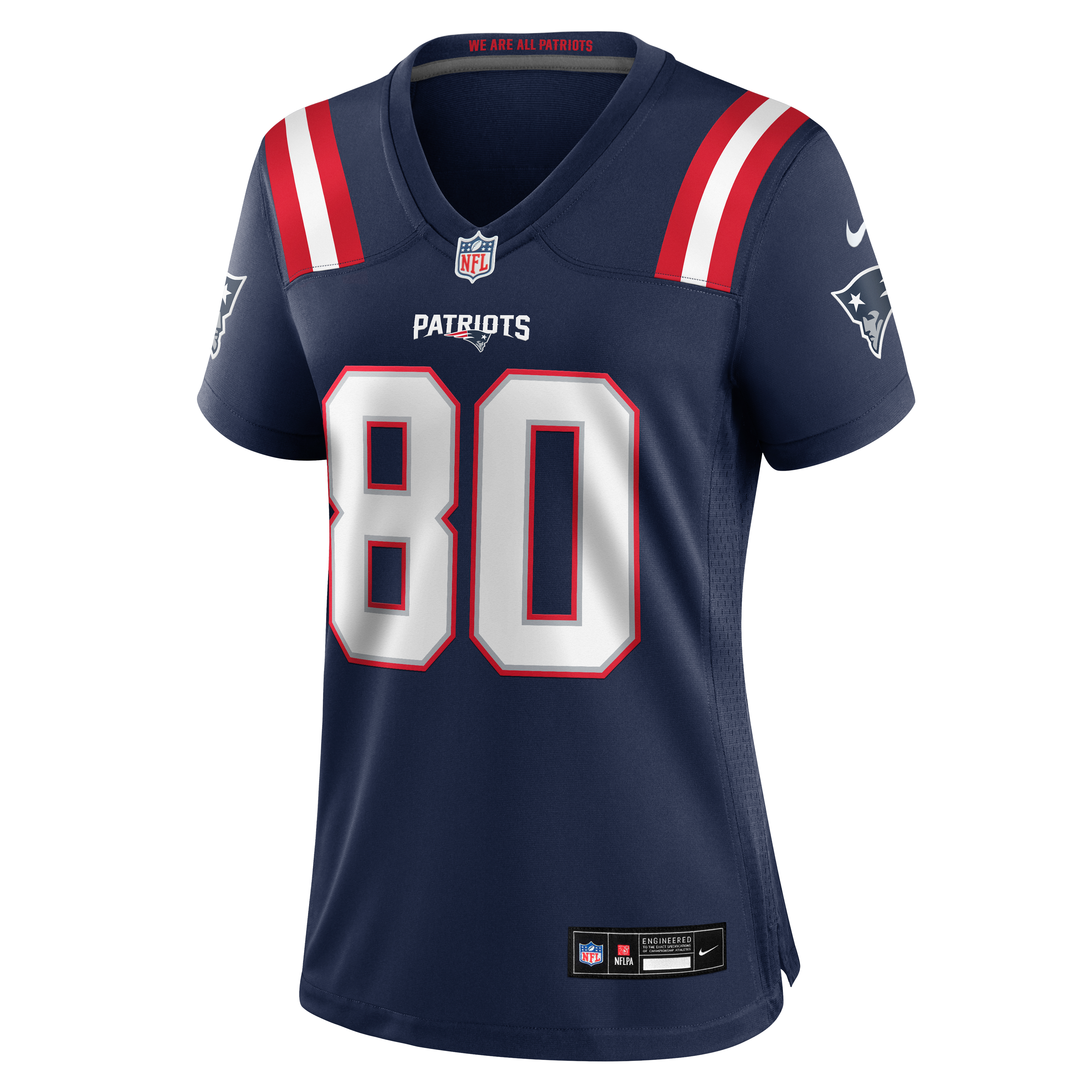 Women's Nike Shane Zylstra Navy New England Patriots Team Game Jersey