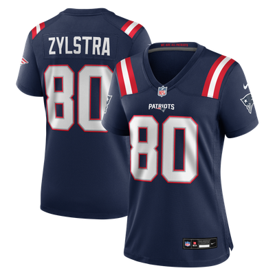 Shane Zylstra New England Patriots Nike Women's Team Game Jersey - Navy