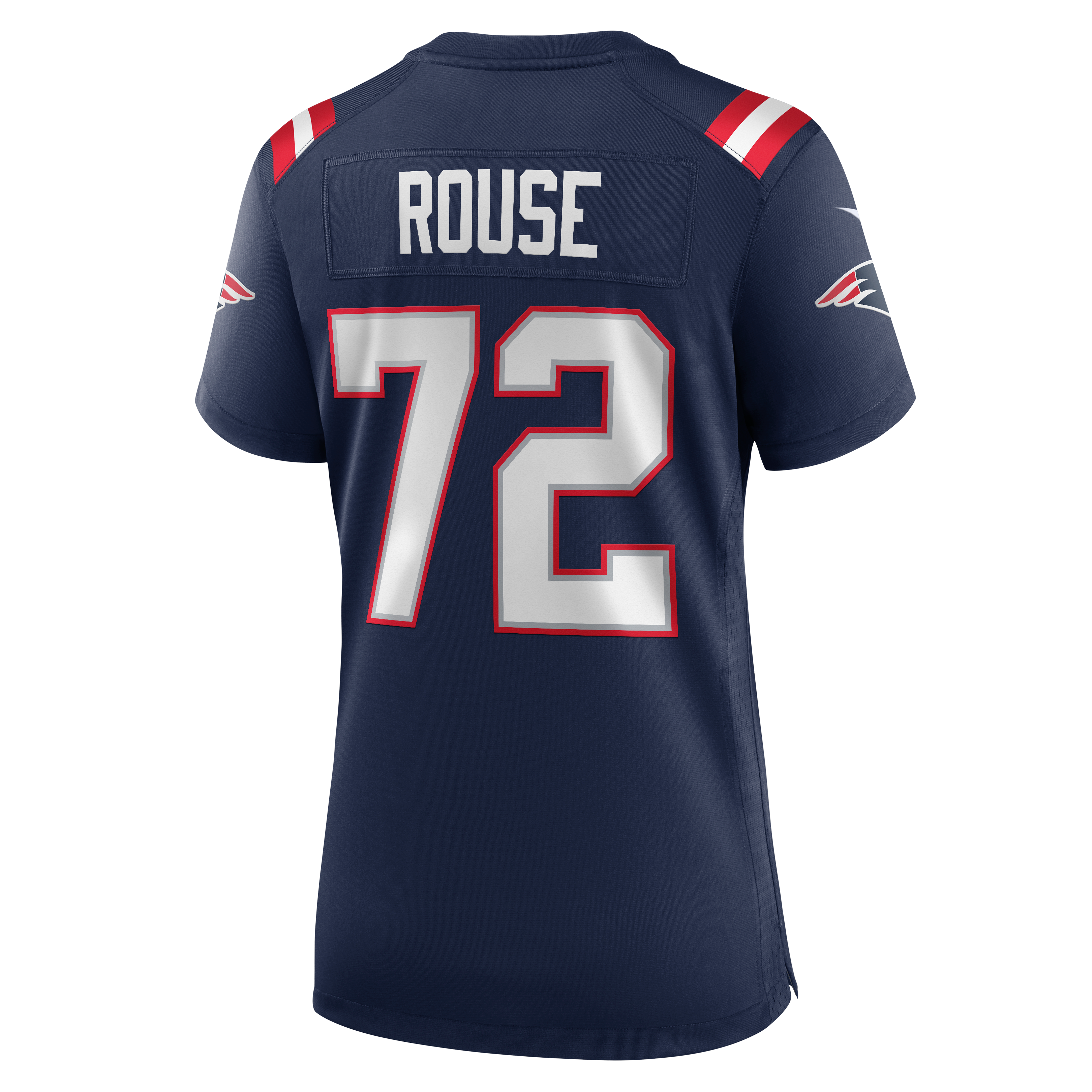 Women's Nike Walter Rouse Navy New England Patriots Team Game Jersey