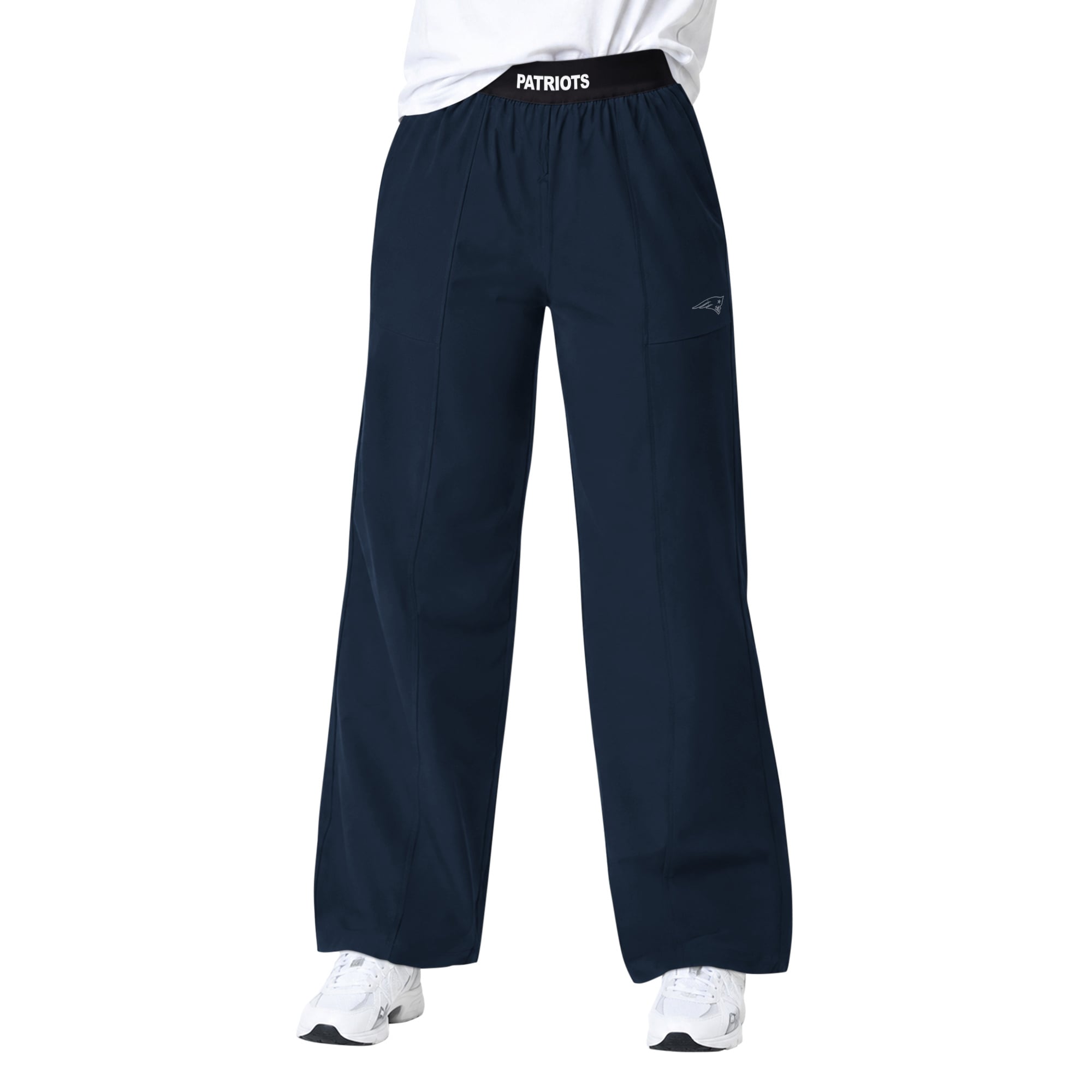 Pantalon de sport à jambes larges Starter bleu marine New England Patriots pour femme