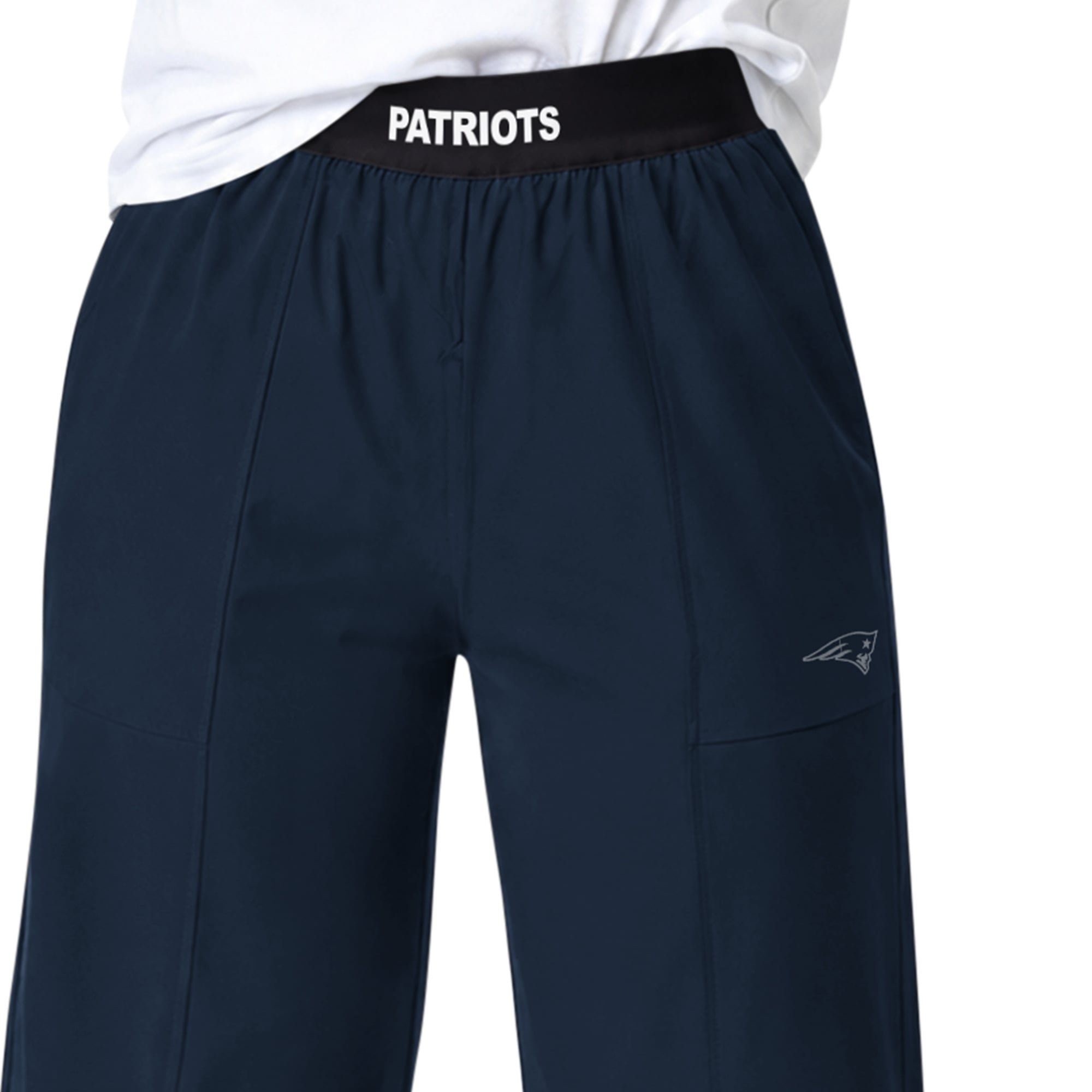 Pantalon de sport à jambes larges Starter bleu marine New England Patriots pour femme
