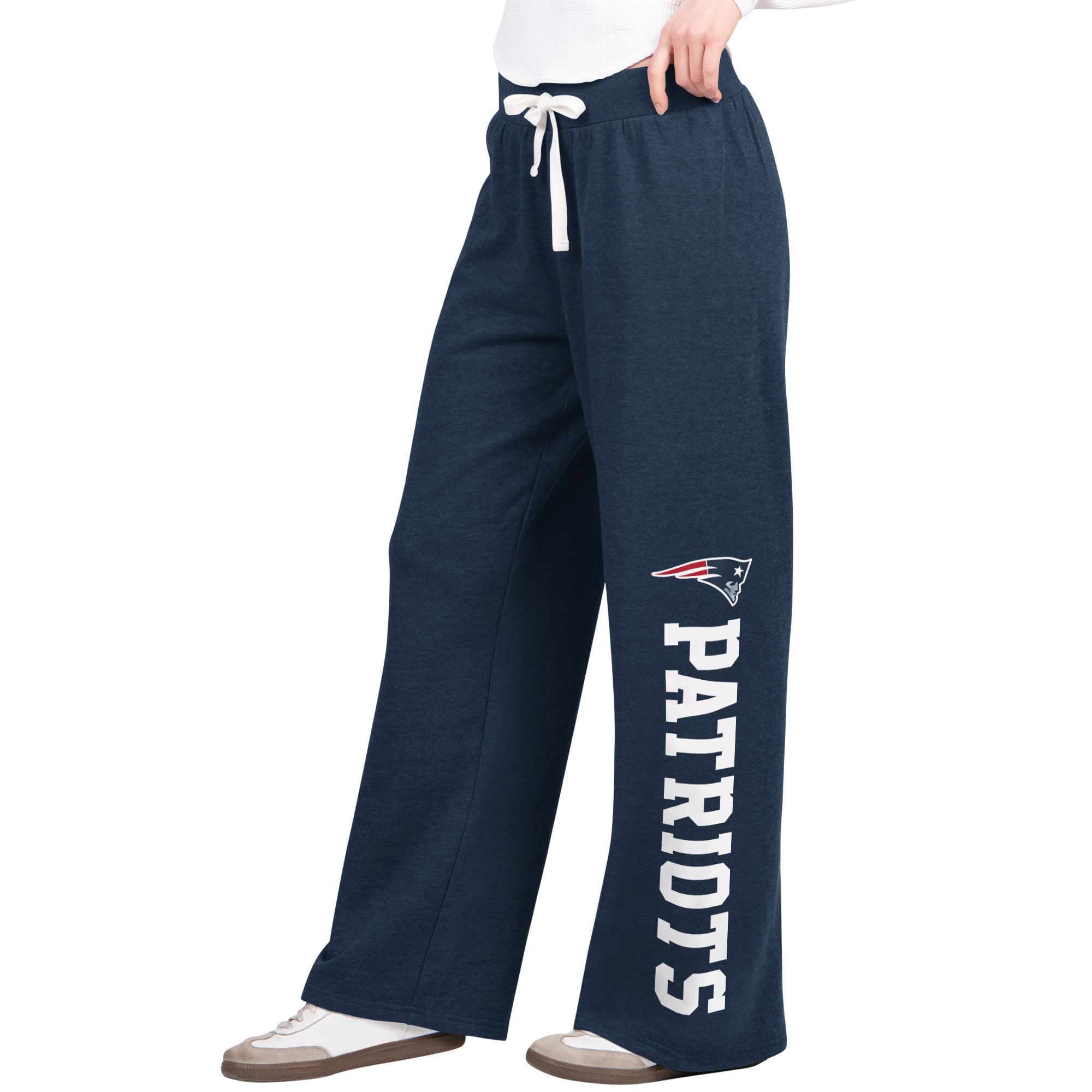Pantalon de survêtement large Starter pour femme, bleu marine, New England Patriots Field