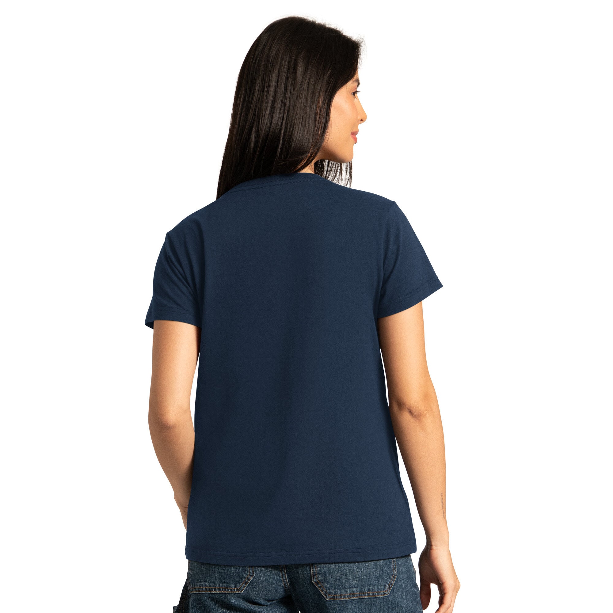 Lot de t-shirts à manches courtes et longues Starter pour femmes, bleu marine/gris cendré, New England Patriots