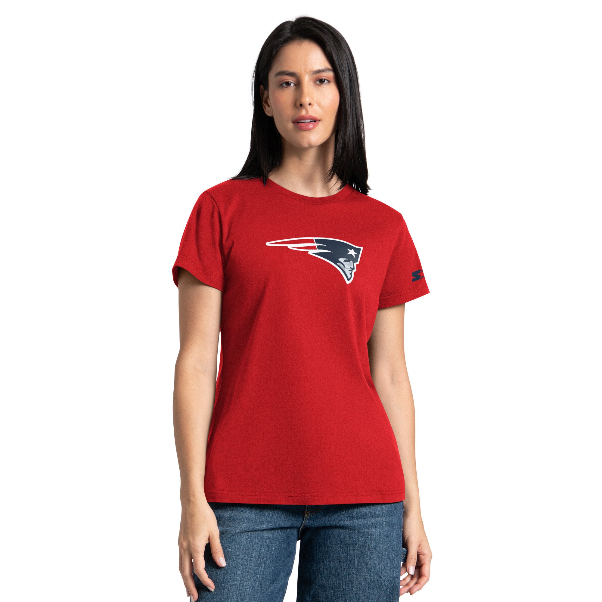 Women's Starter  Red/Navy New England Patriots Hoodie & T-Shirt Combo Pack