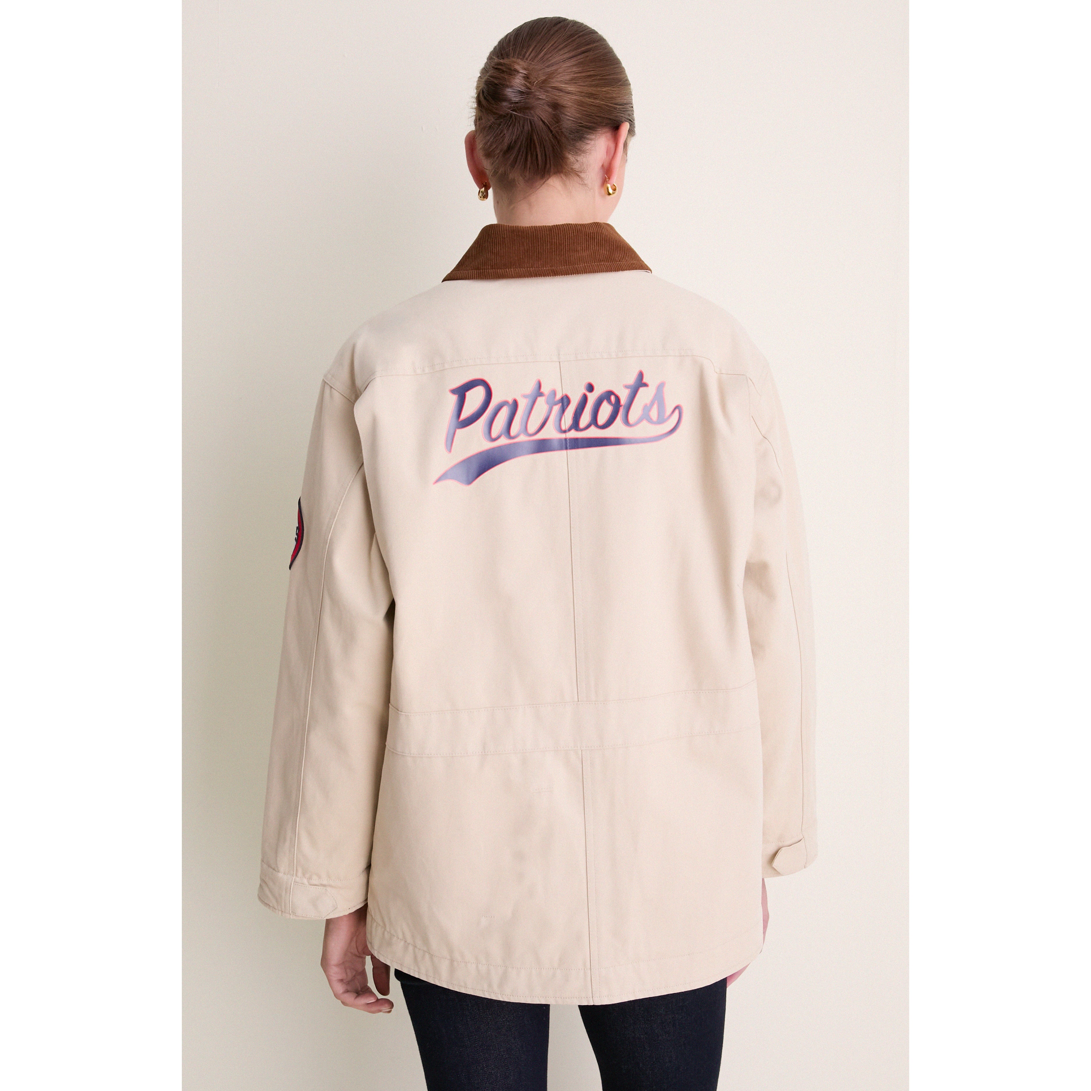 Veste de grange à boutons-pression Tuckernuck Stone New England Patriots pour femmes