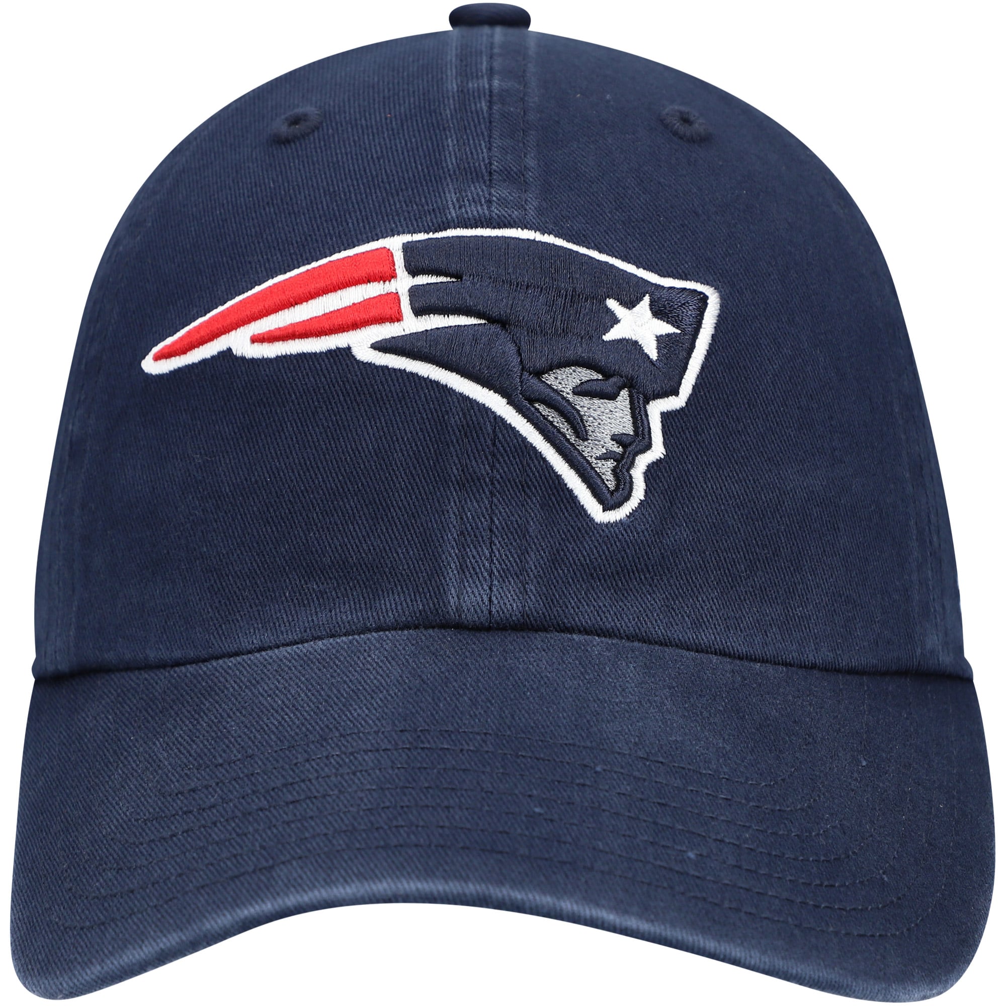 Youth '47 Navy New England Patriots Logo Clean Up Adjustable Hat