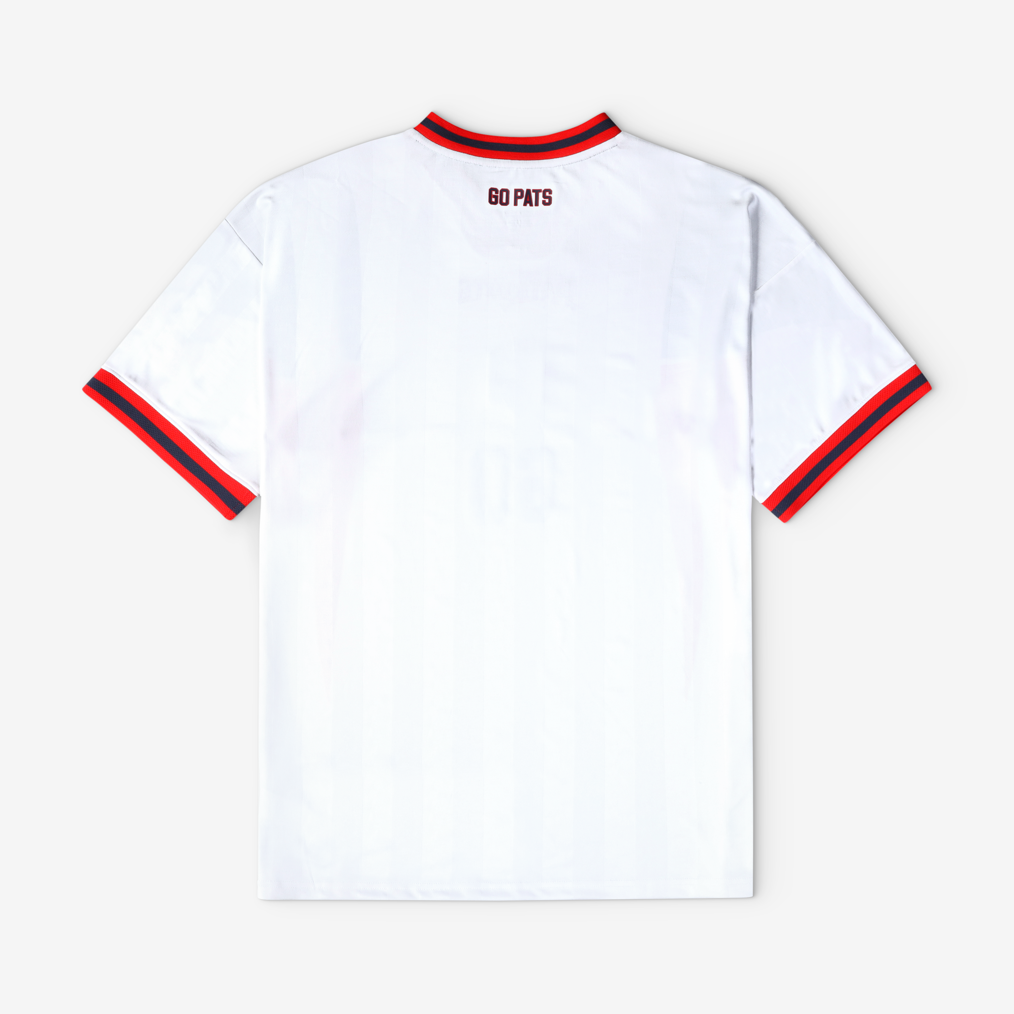 T-shirt de supporter Youth Fanatics blanc New England Patriots à col en V