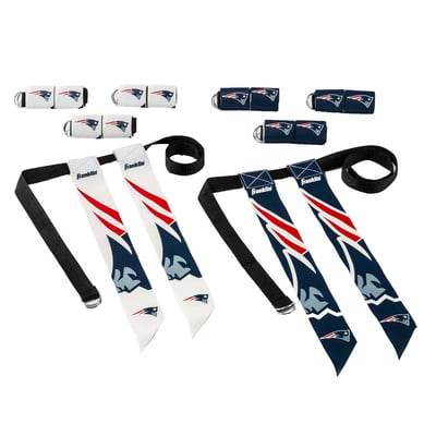 New England Patriots Franklin Sports Youth NFL Flag Football Set