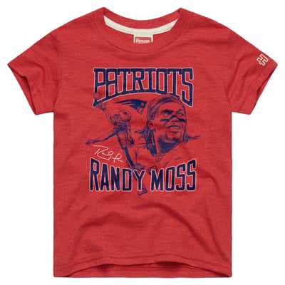 Randy Moss New England Patriots Homage Youth Retired Greats T-Shirt - Red