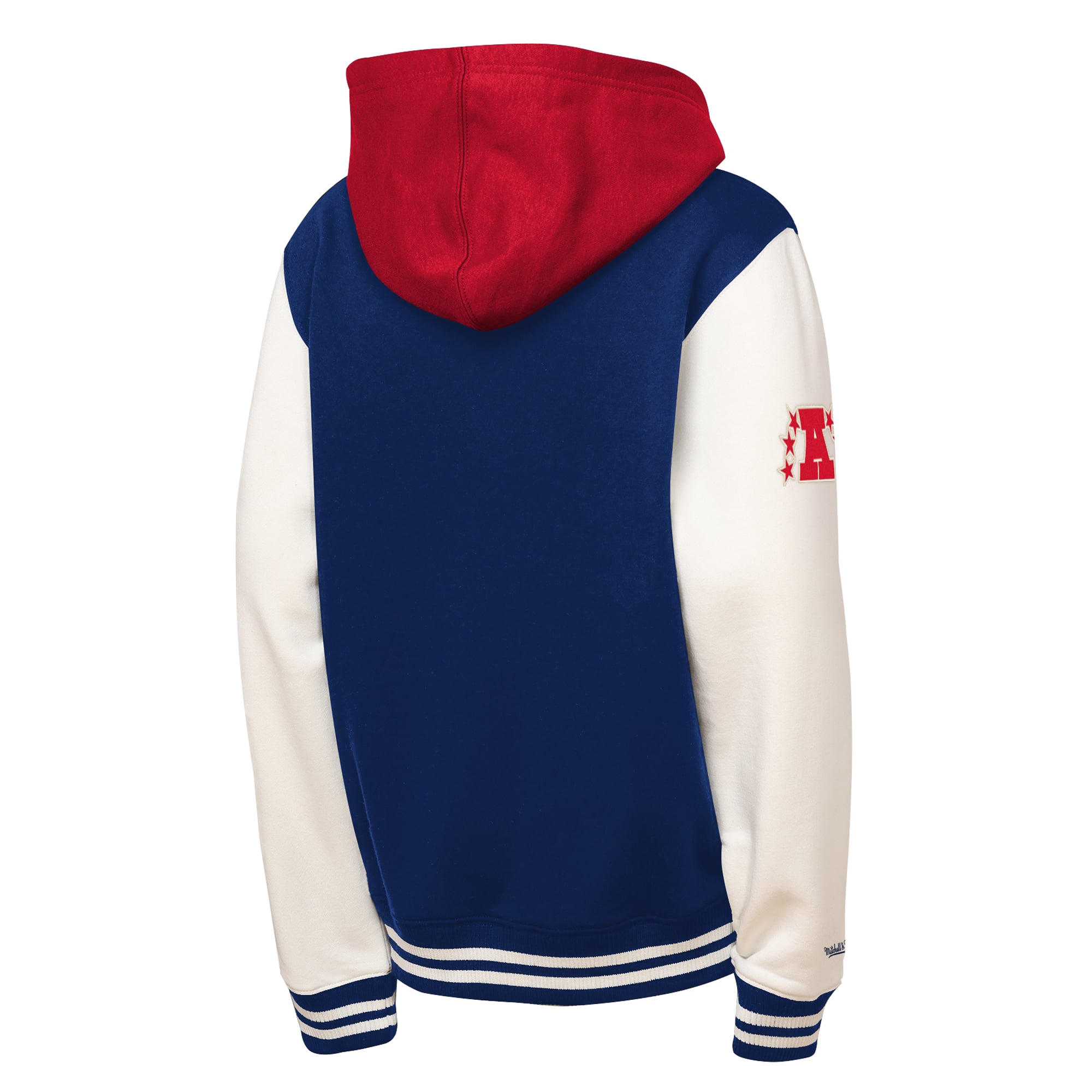 Veste polaire Mitchell & Ness Royal New England Patriots Court Side pour enfant