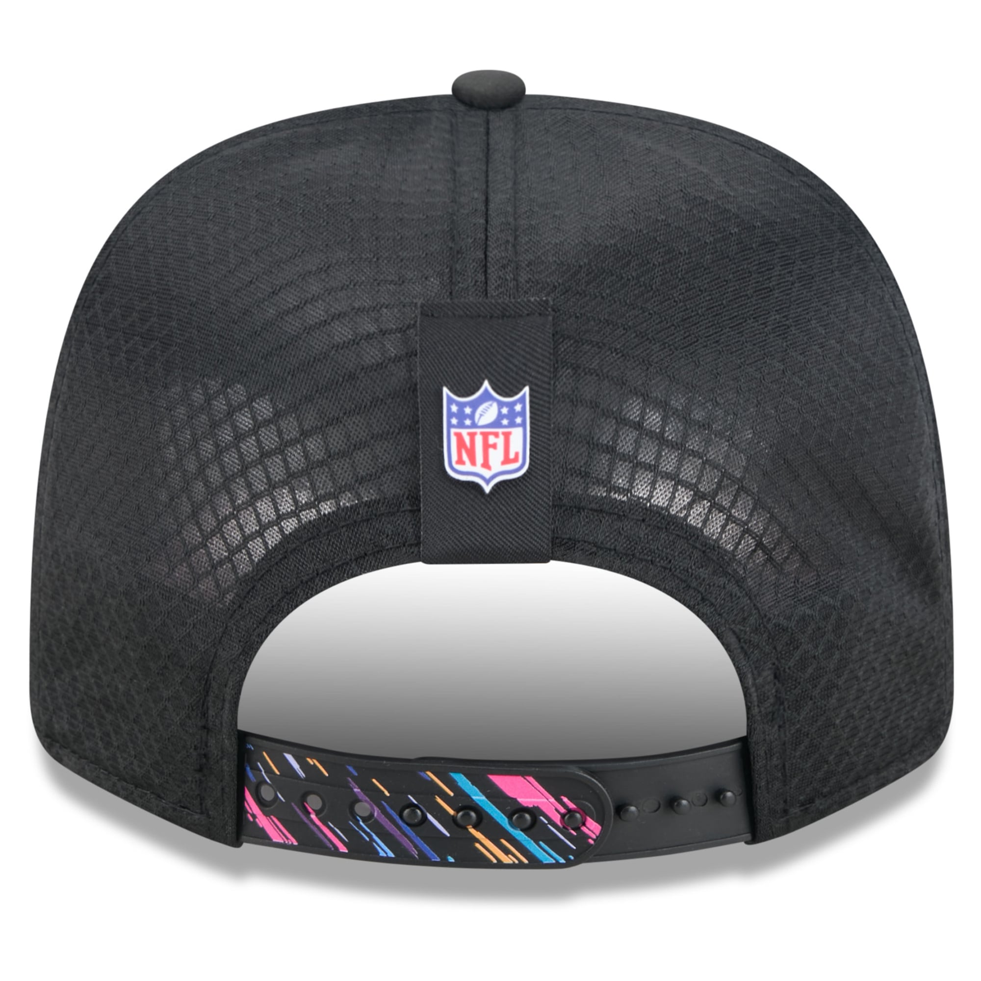 Youth New Era Black New England Patriots 2026 NFL Crucial Catch 9SEVENTY Adjustable Trucker Hat